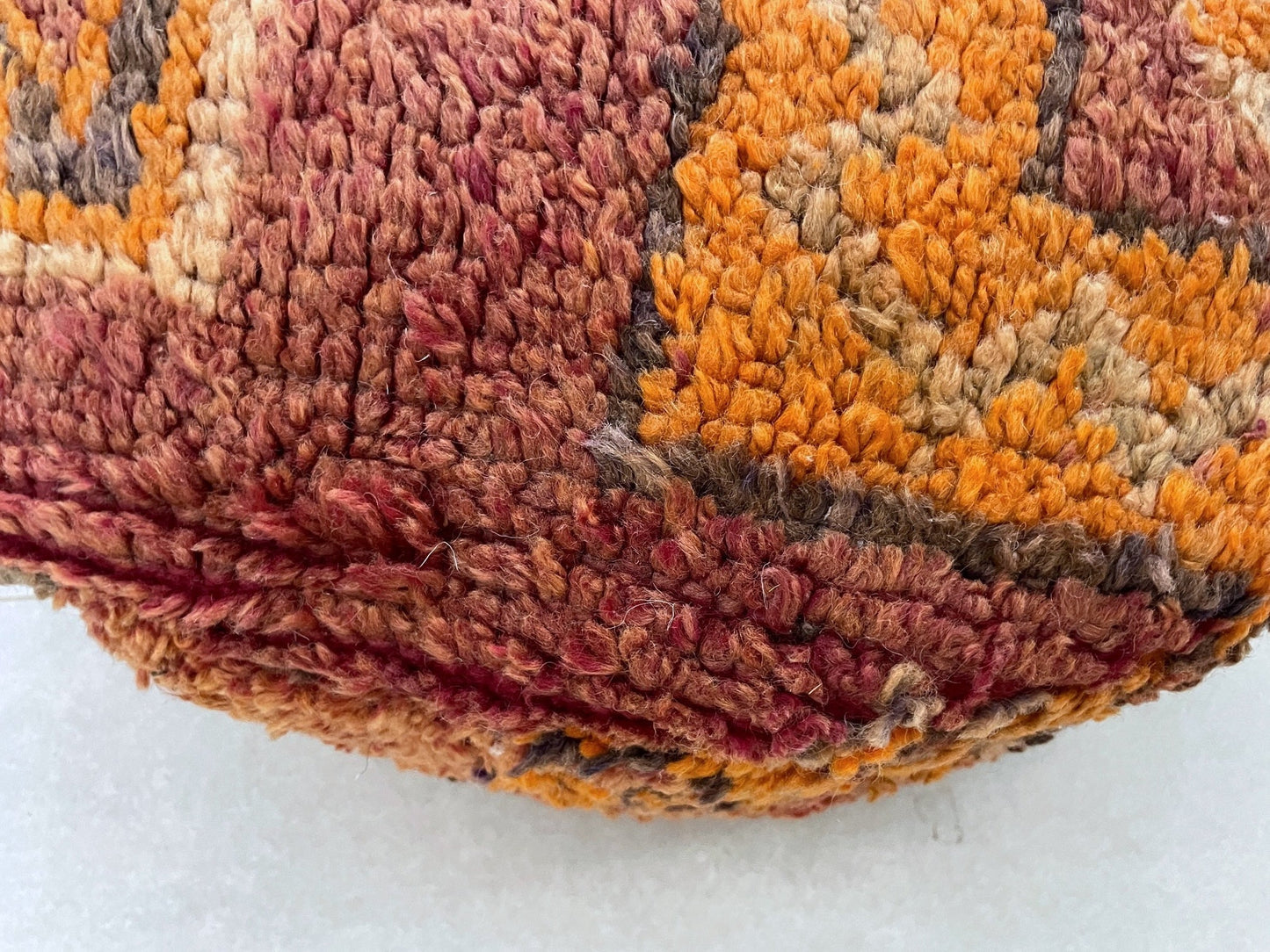 Round moroccan pouf cover - R66