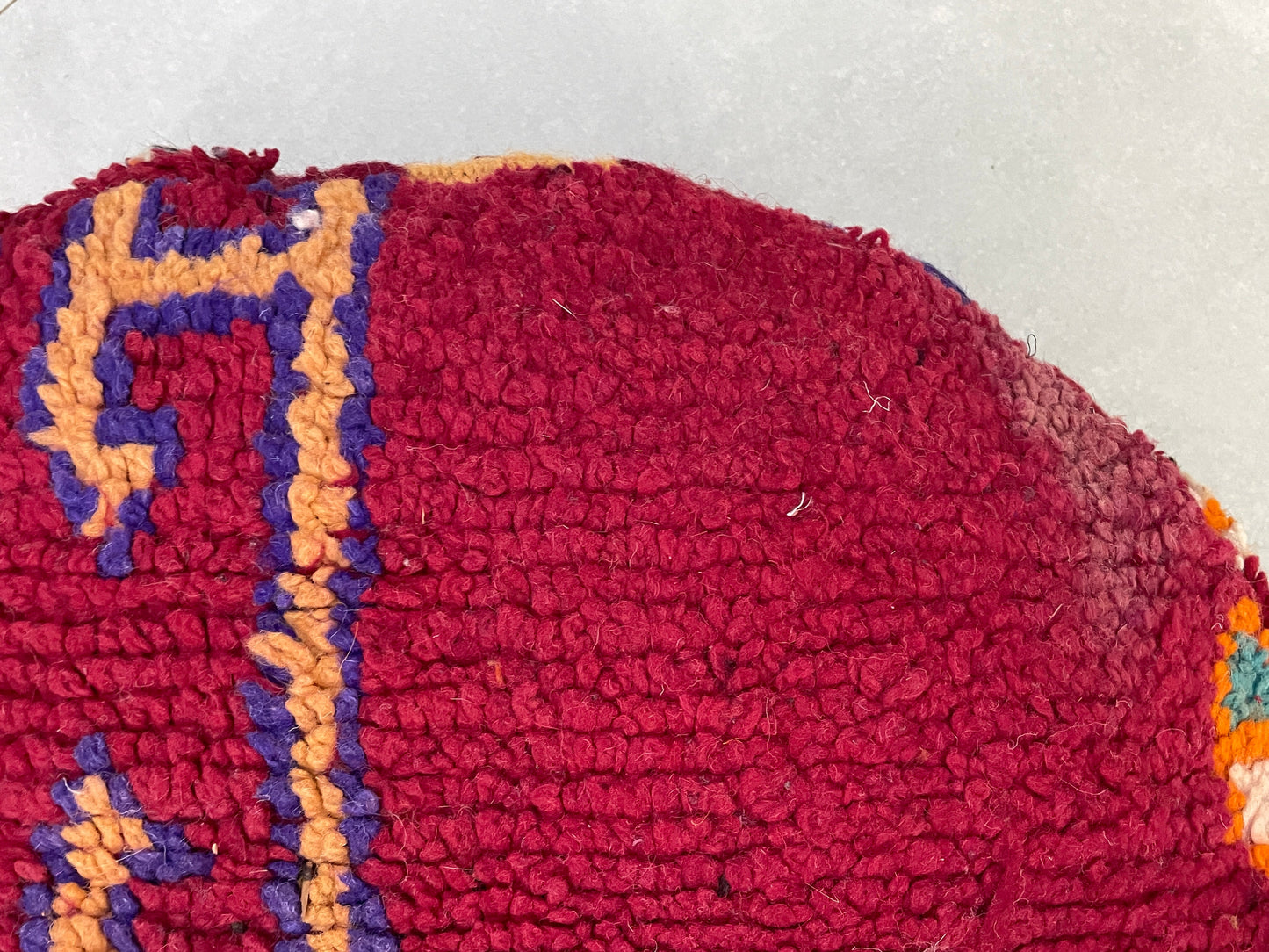 Round moroccan pouf cover - T43