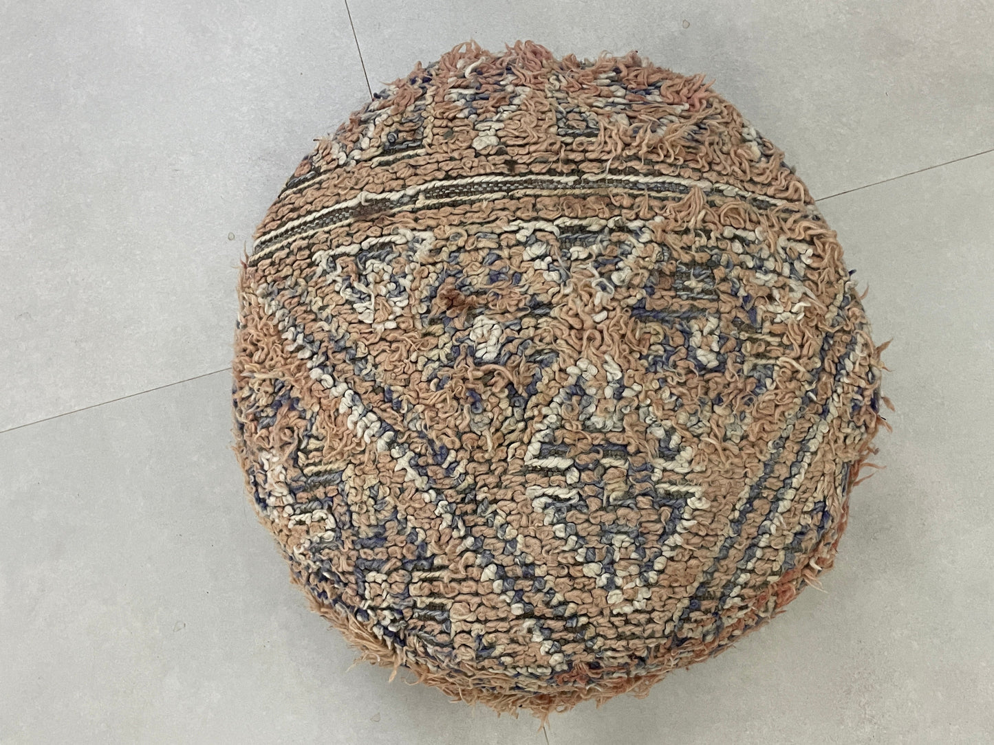 Round moroccan pouf cover - R12