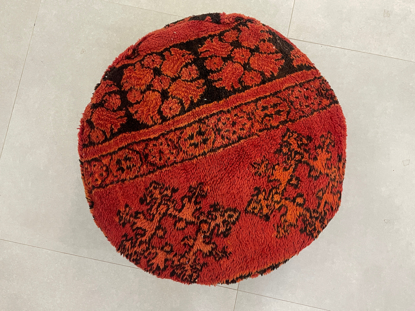 Round moroccan pouf cover - R7