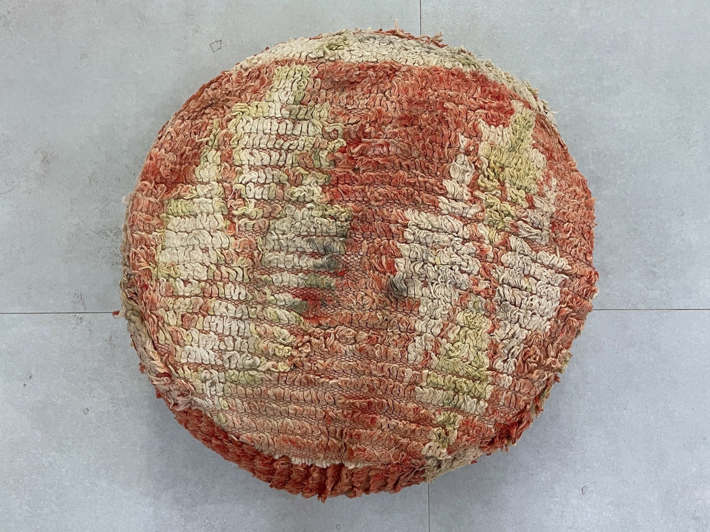 Round moroccan pouf cover - S34