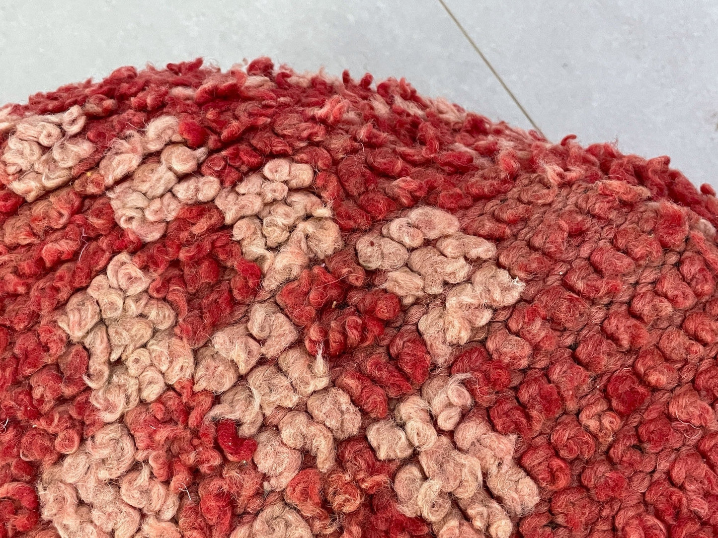 Round moroccan pouf cover - T35