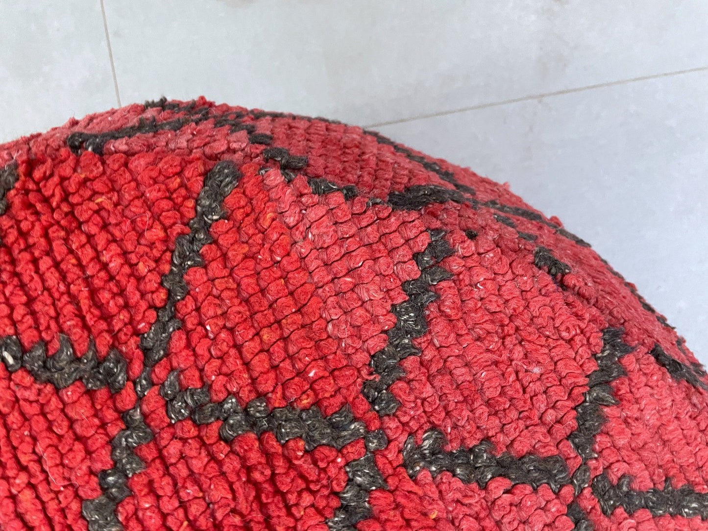 Round moroccan pouf cover - S66