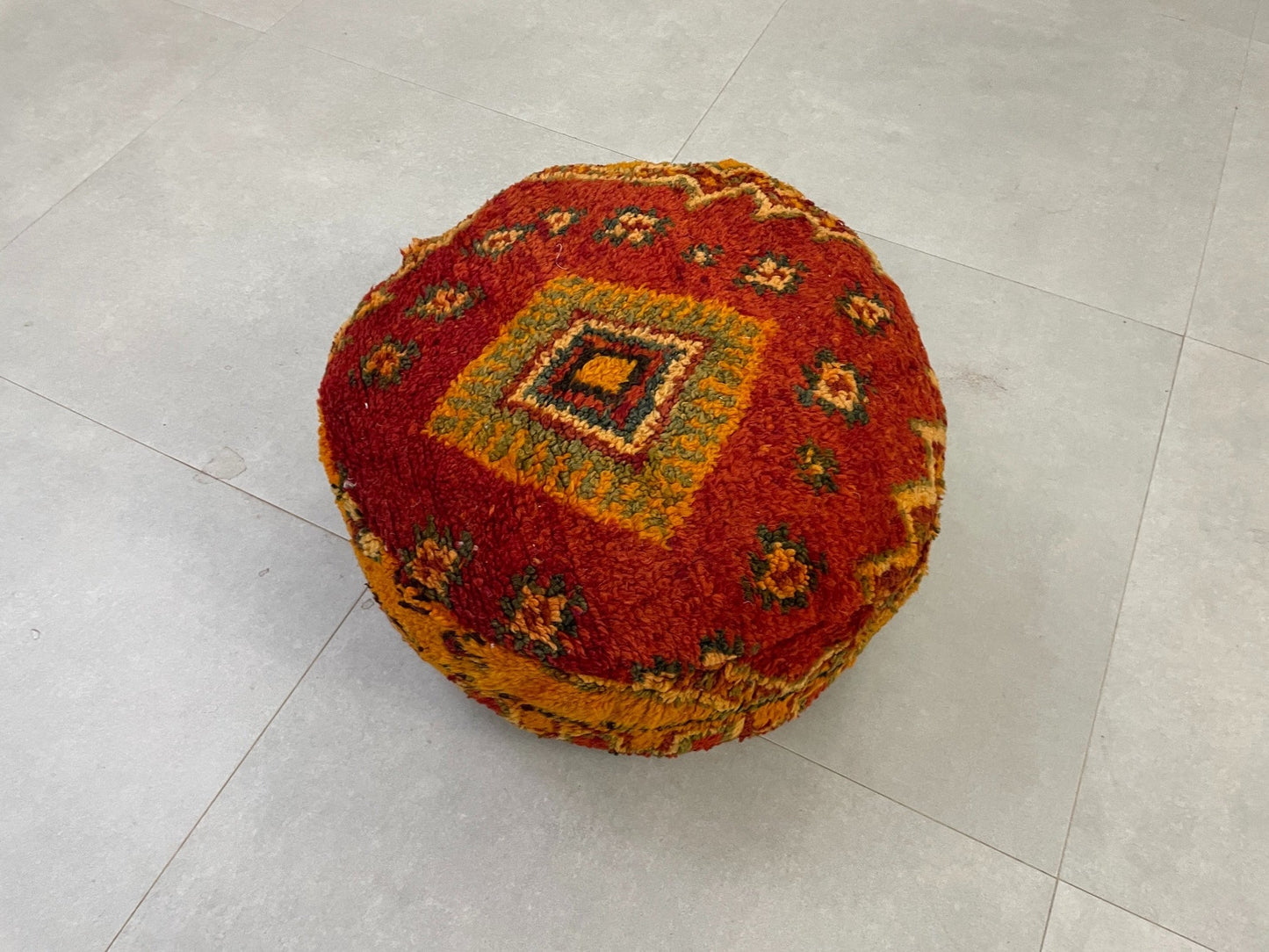 Round moroccan pouf cover - R54