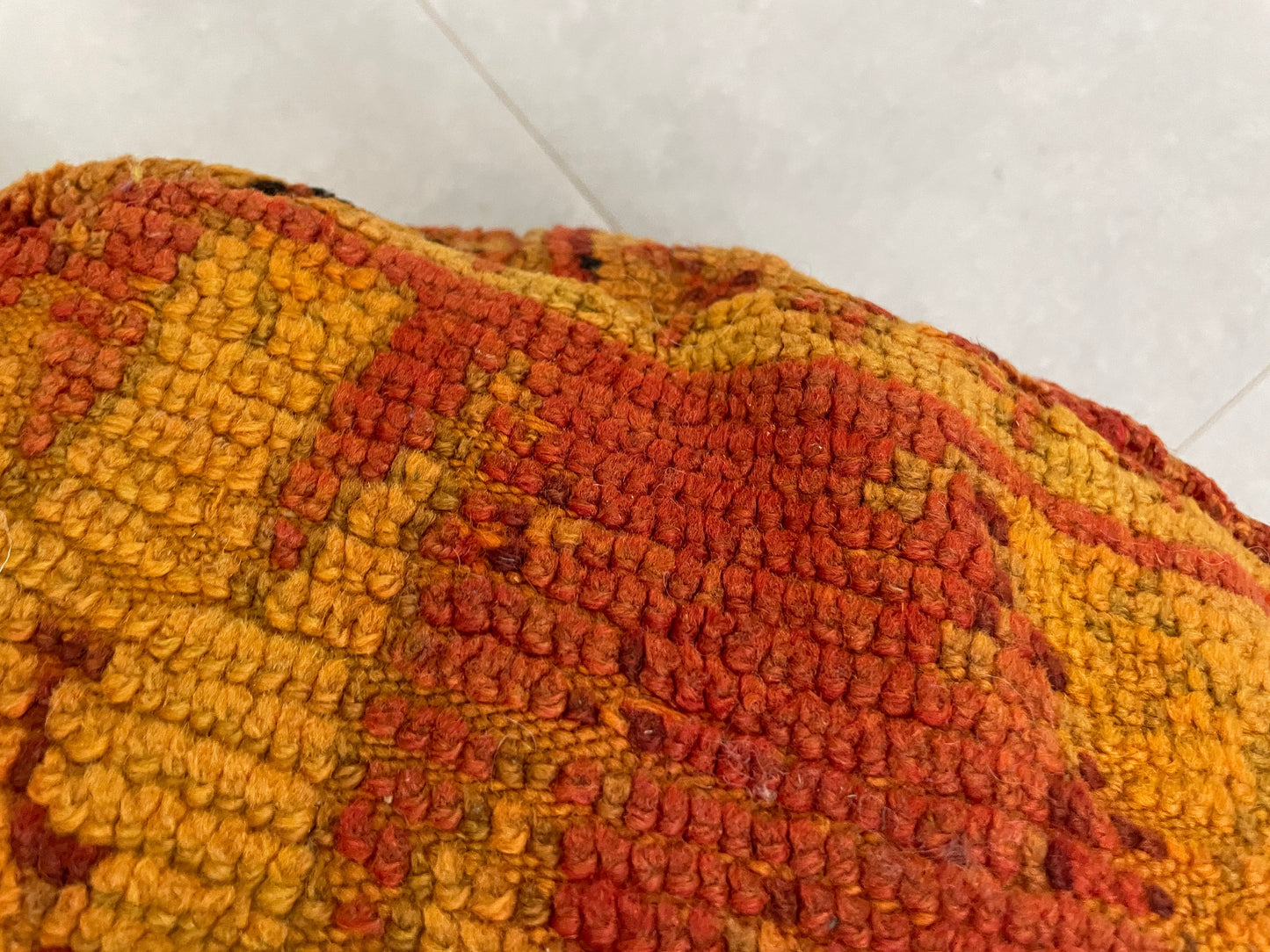 Round moroccan pouf cover - R32