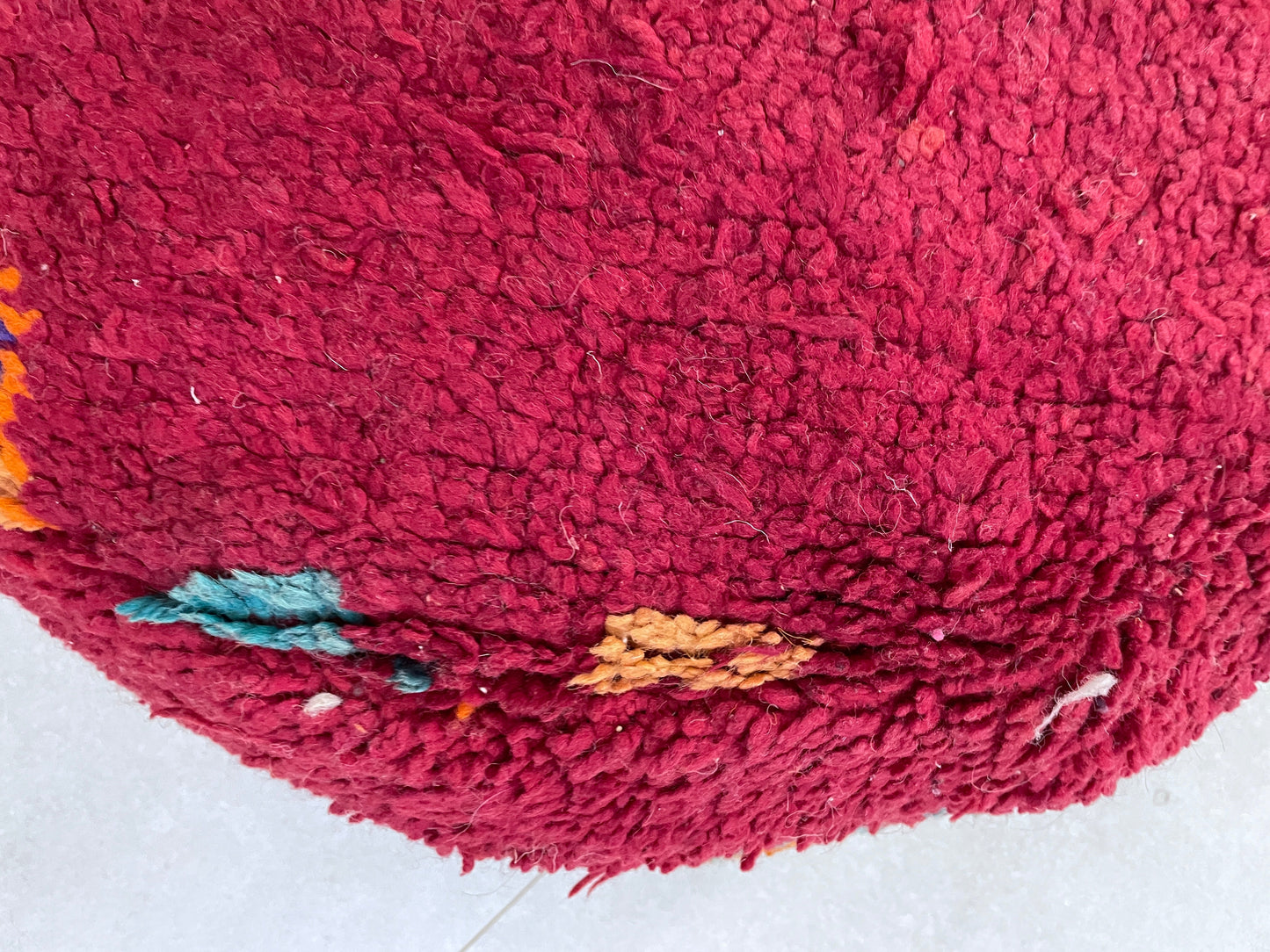 Round moroccan pouf cover - R11