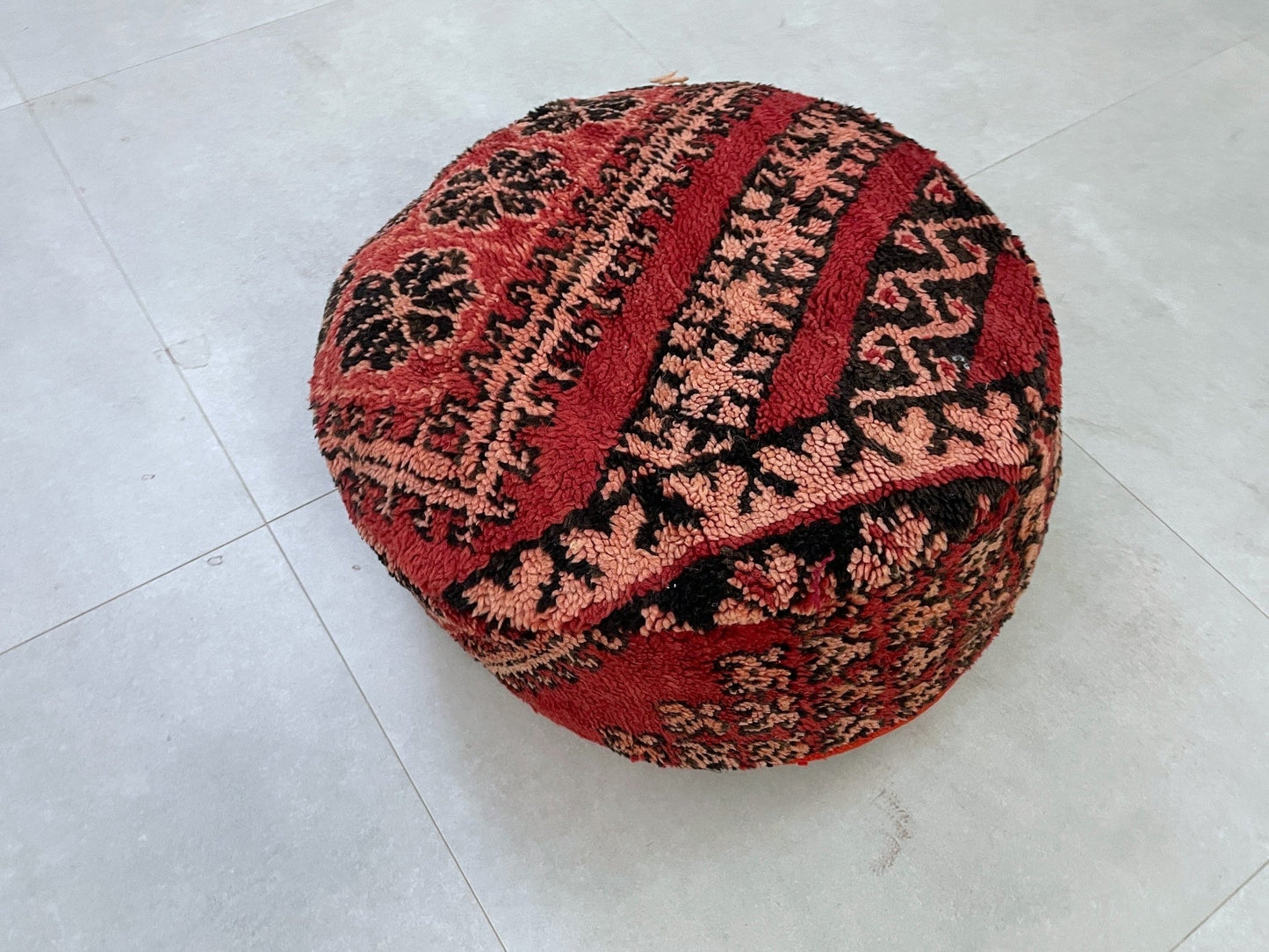 Round moroccan pouf cover - S65