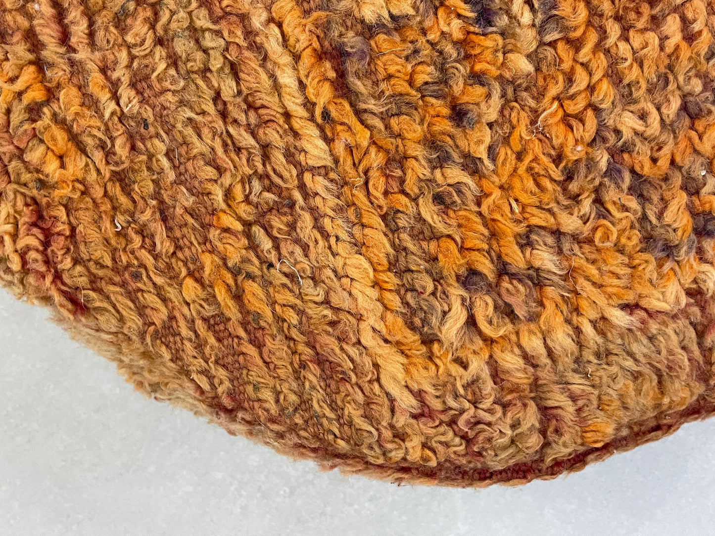 Round moroccan pouf cover - S15