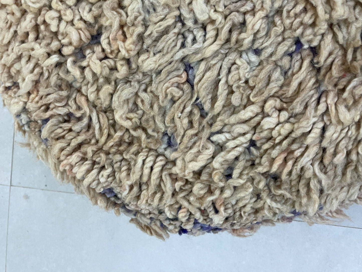 Round moroccan pouf cover - T41