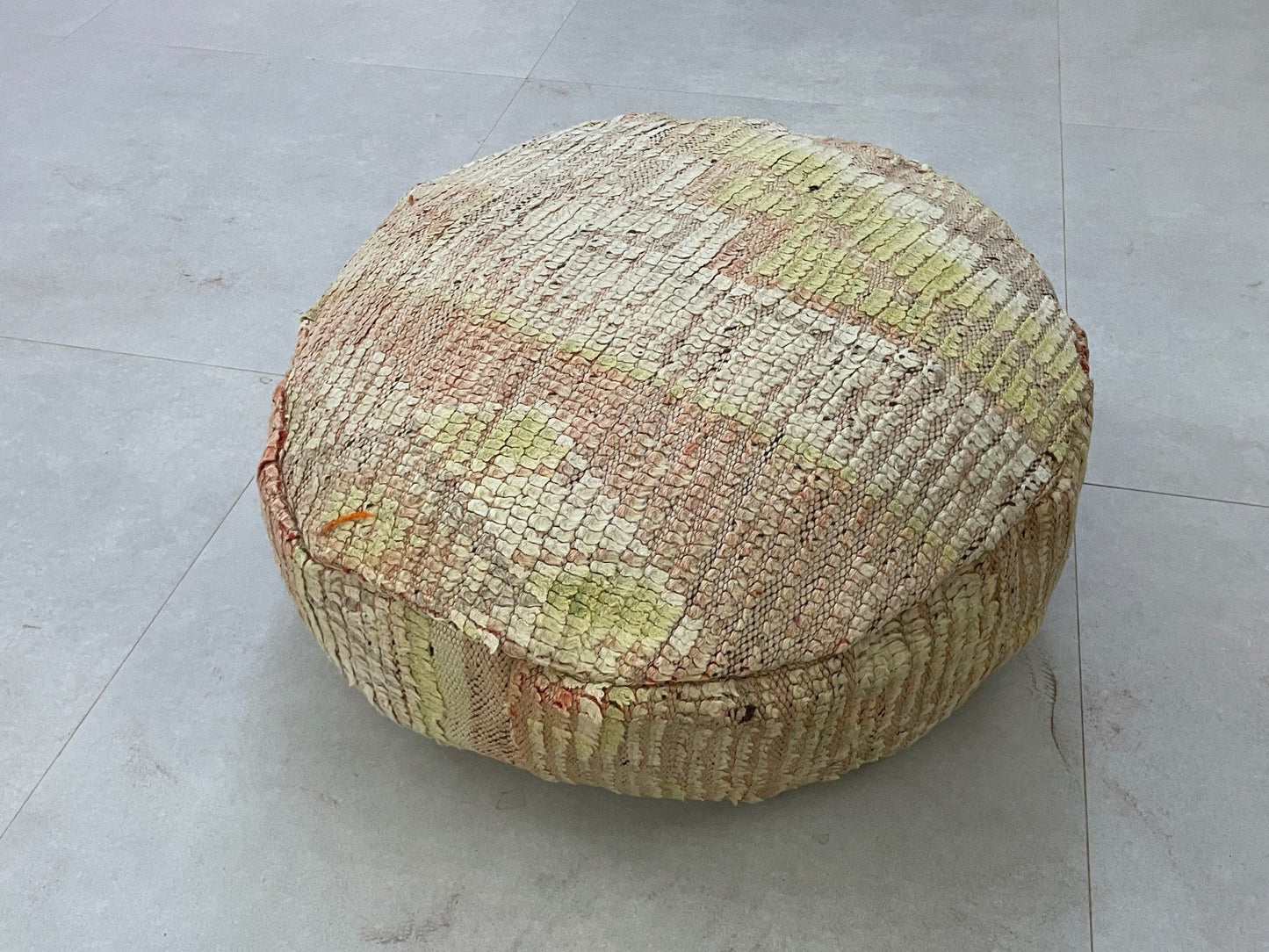 Round moroccan pouf cover - S8