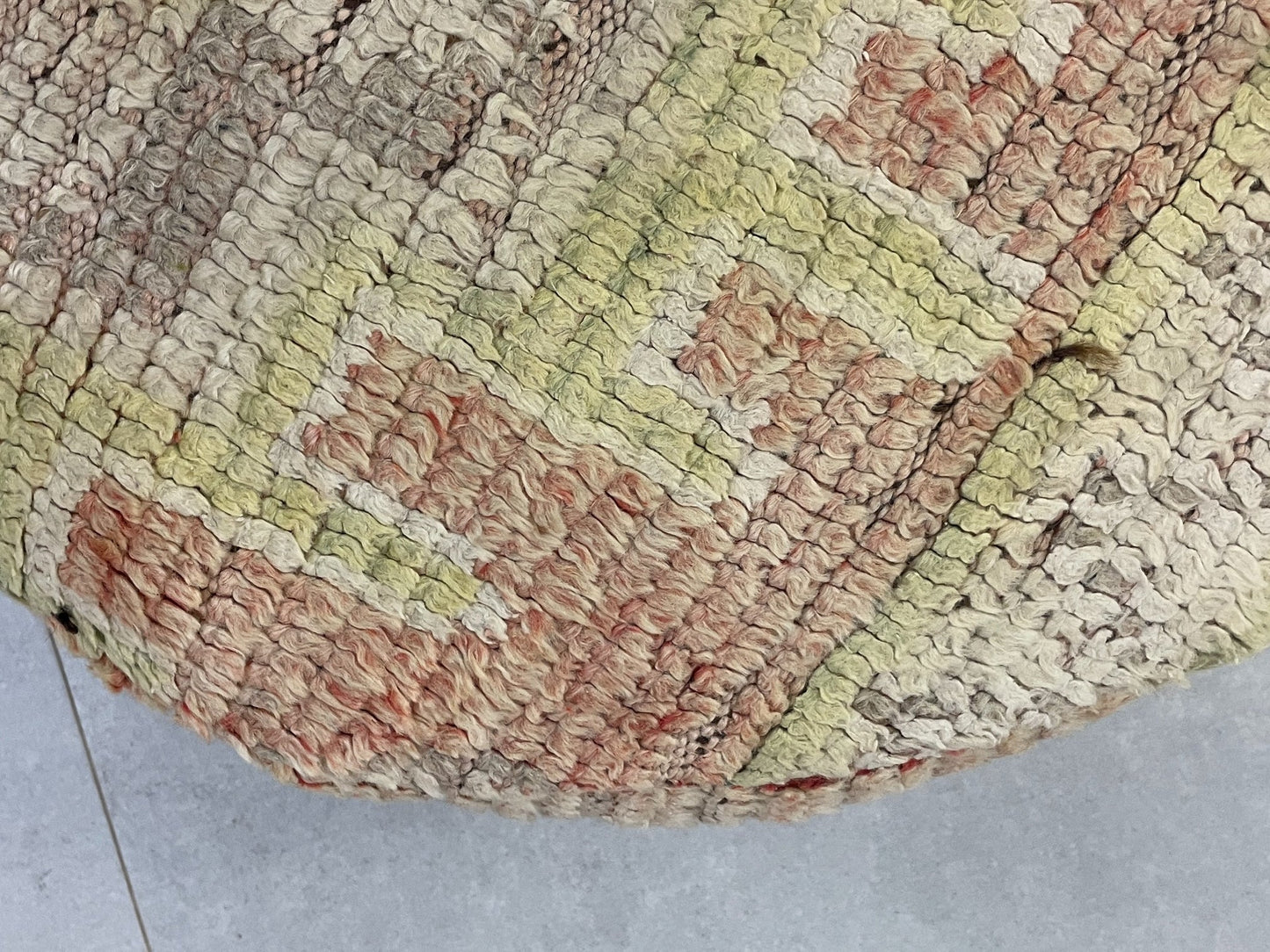 Round moroccan pouf cover - S36