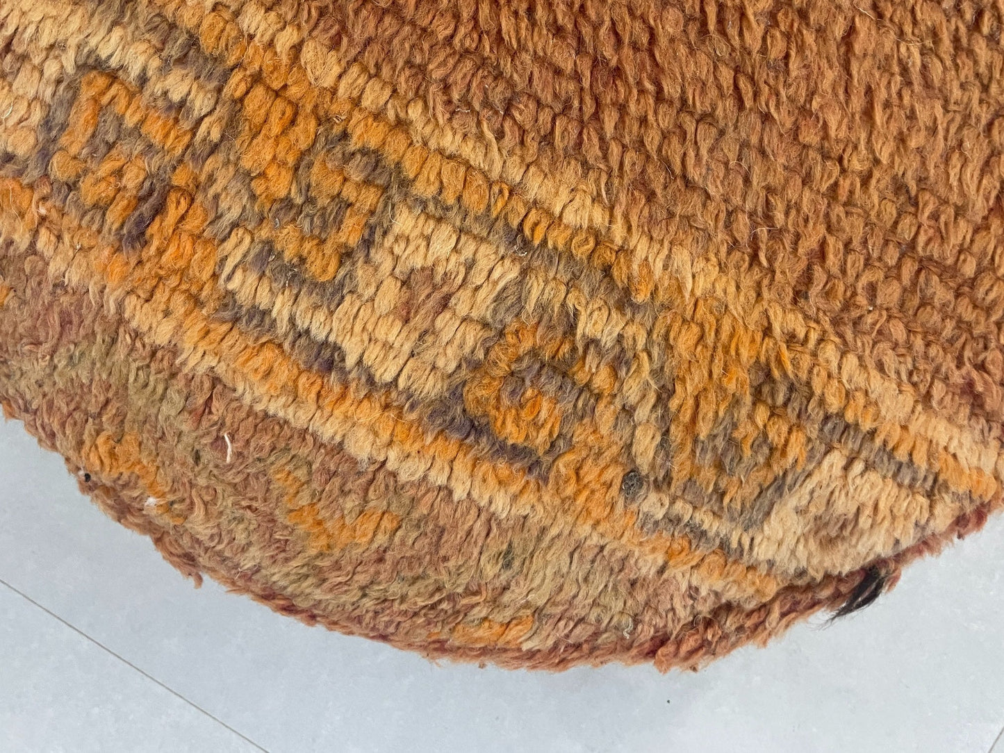 Round moroccan pouf cover - T15