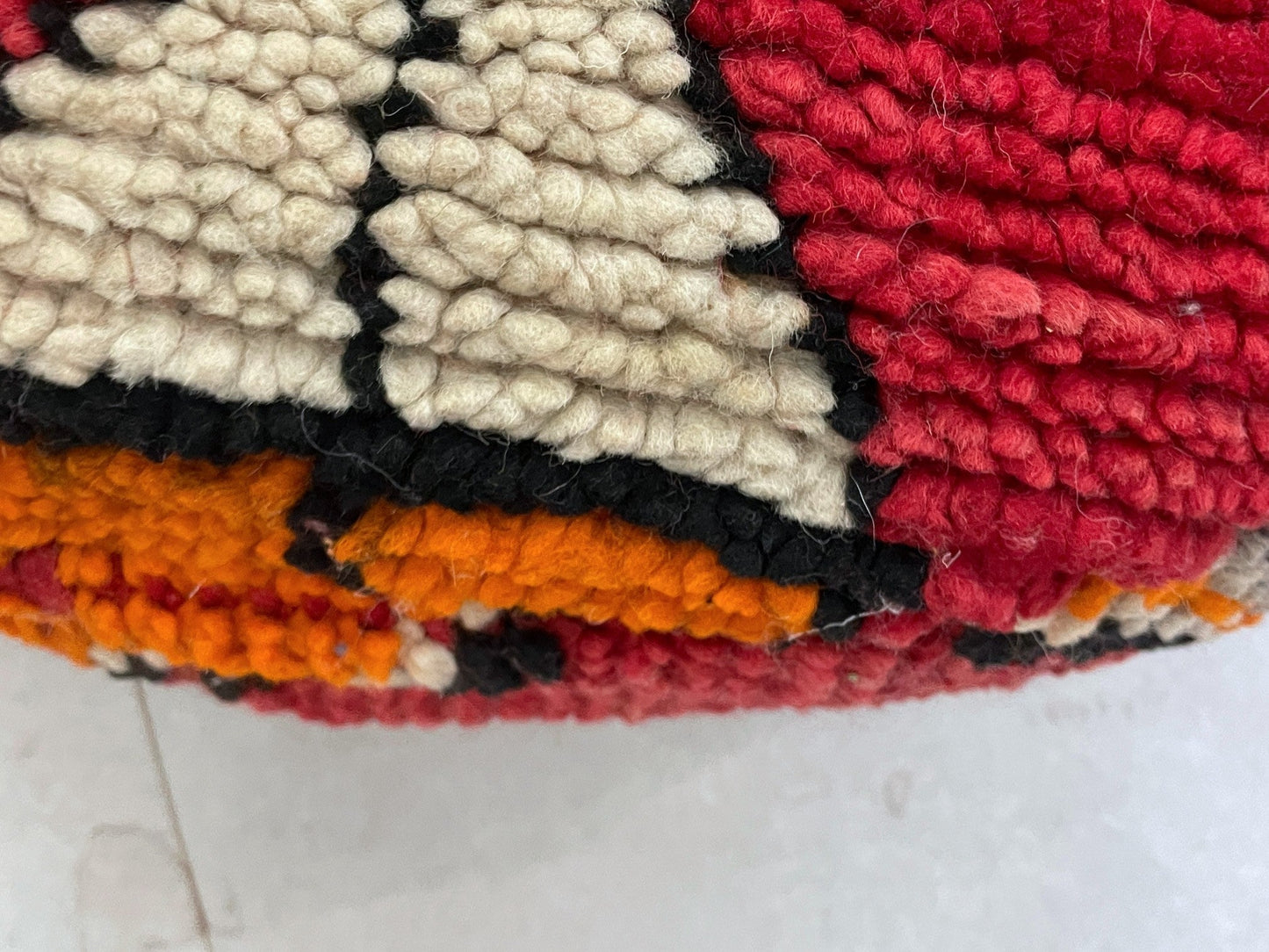 Round moroccan pouf cover - S2