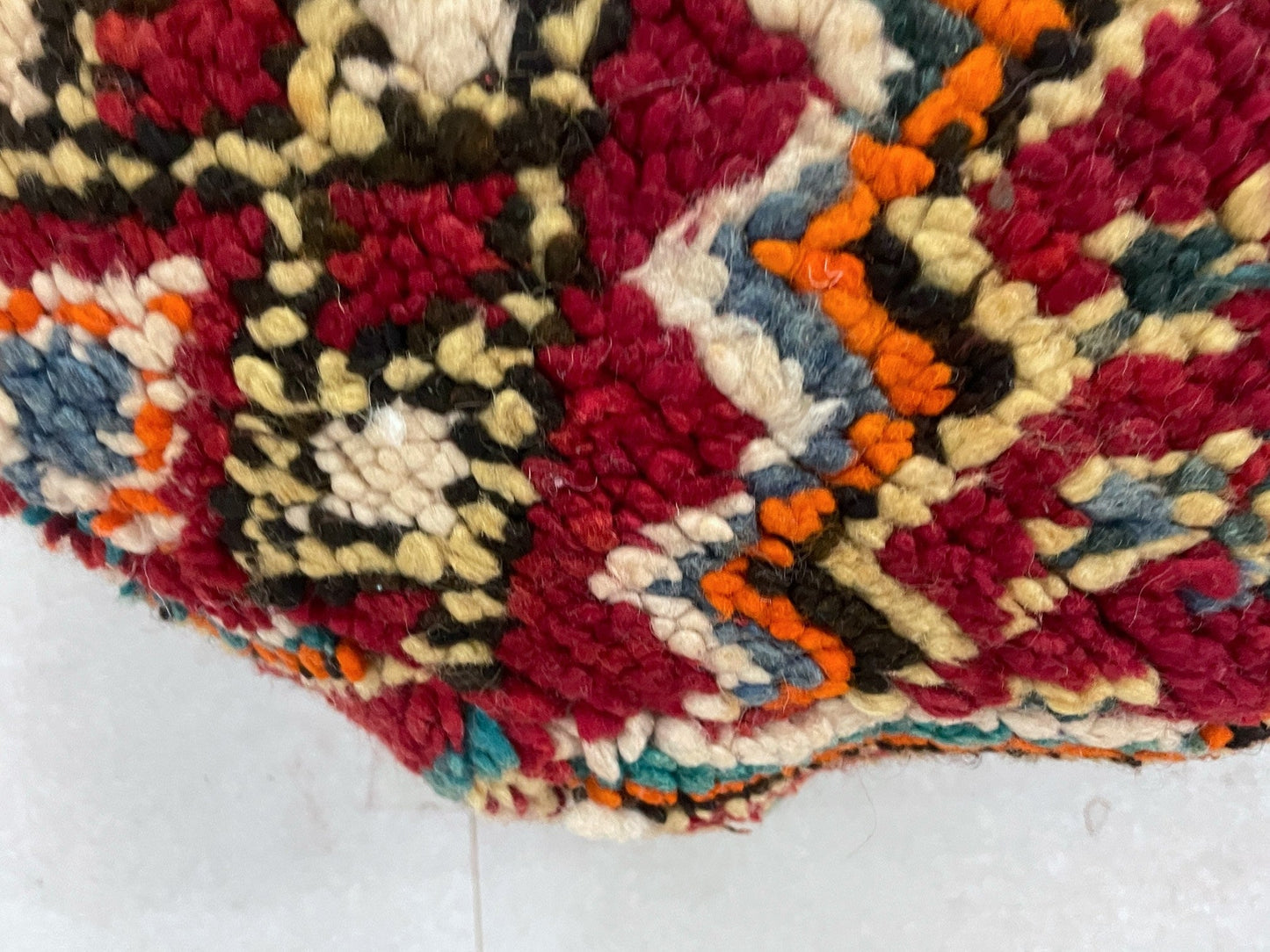 Round moroccan pouf cover - S5