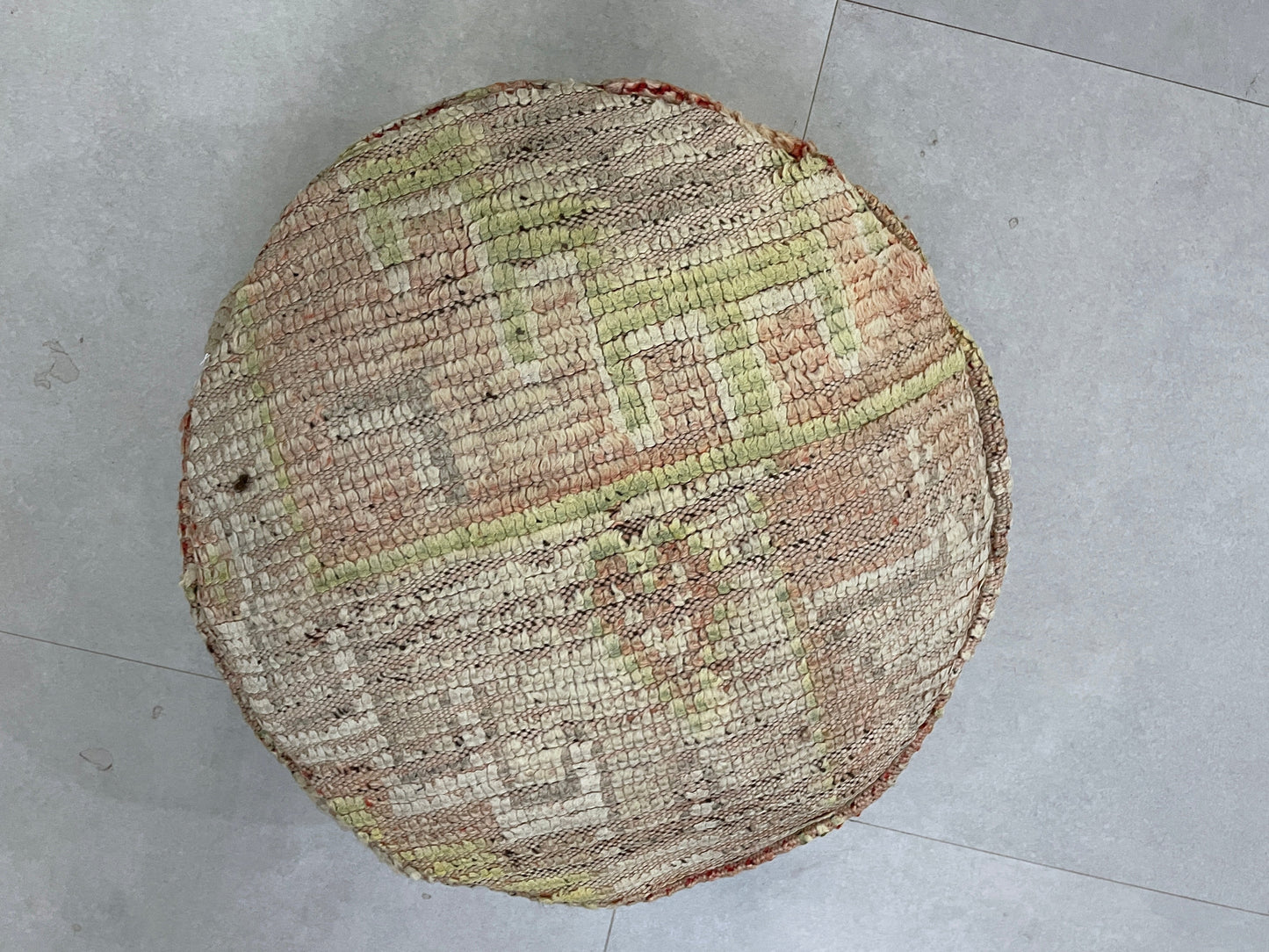 Round moroccan pouf cover - R24