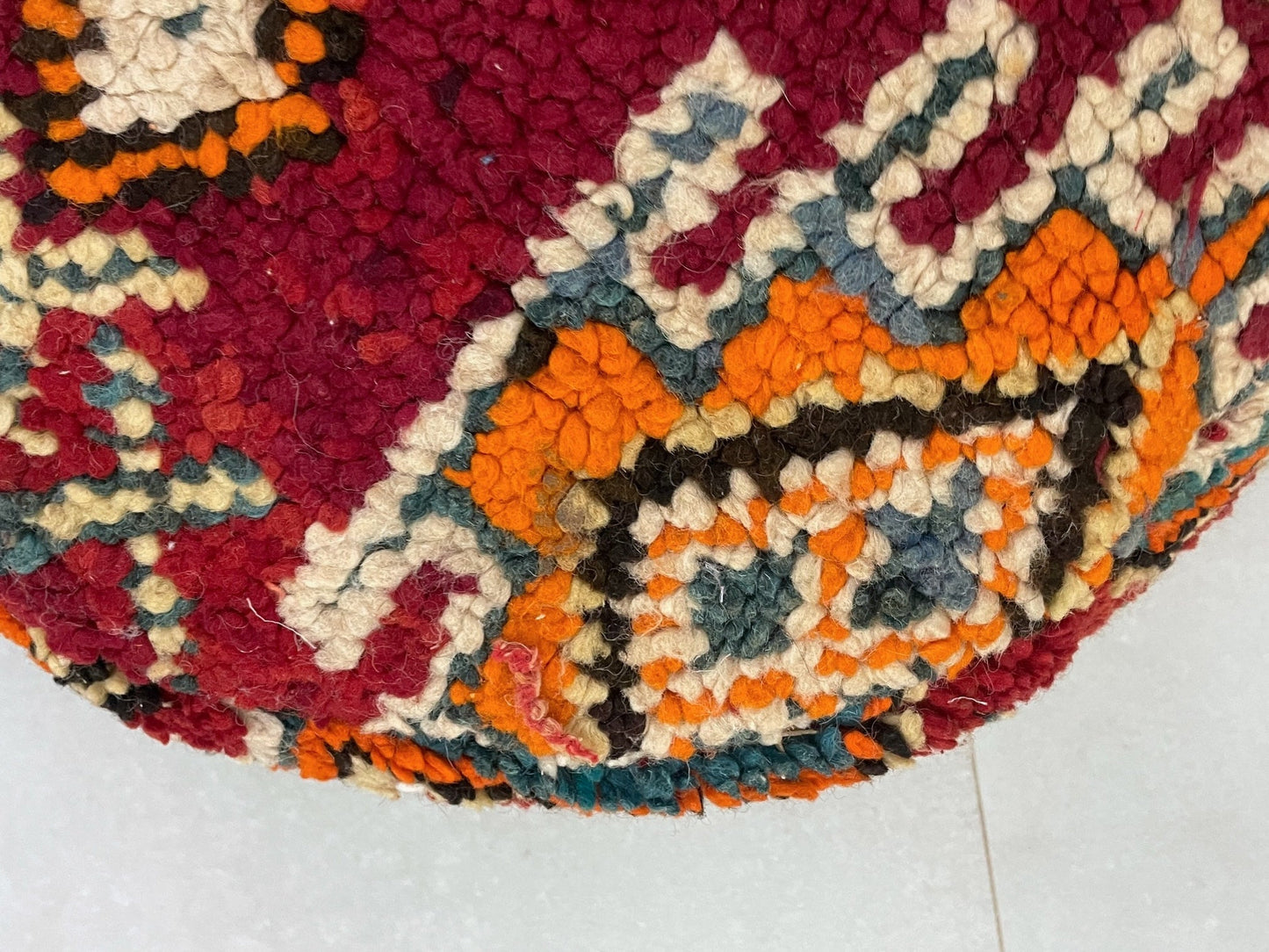 Round moroccan pouf cover - S5