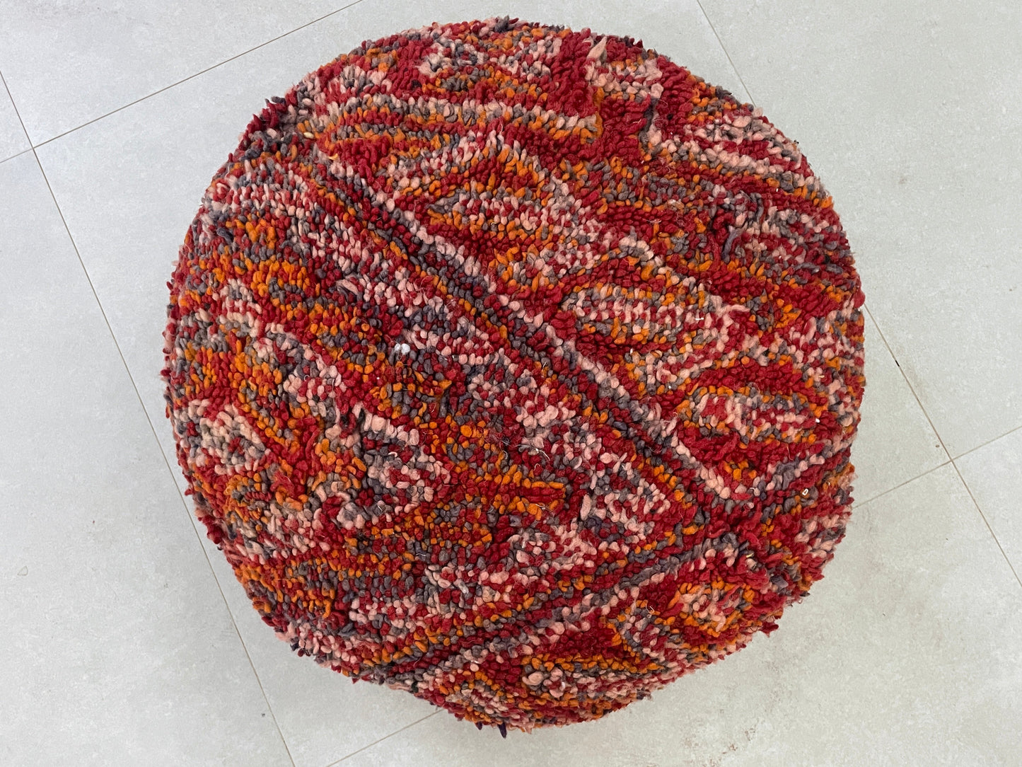 Round moroccan pouf cover - T66
