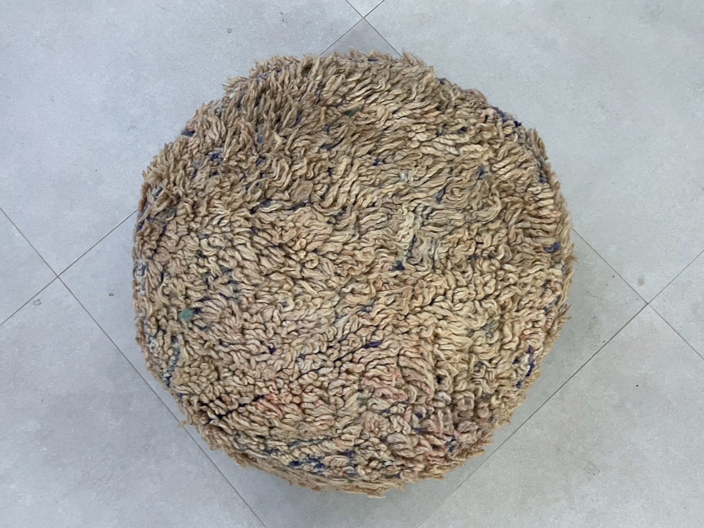 Round moroccan pouf cover - T41