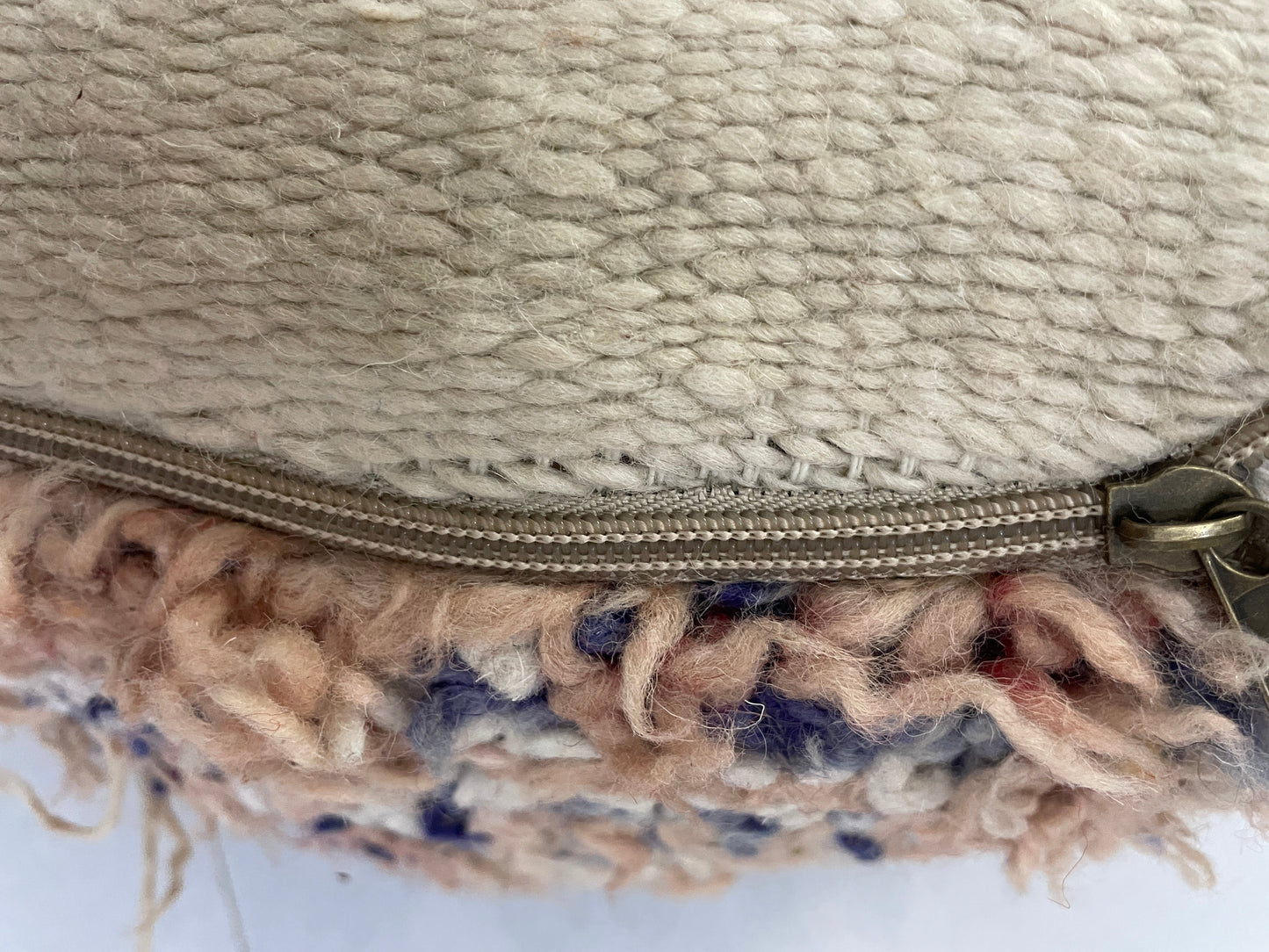 Round moroccan pouf cover - R12