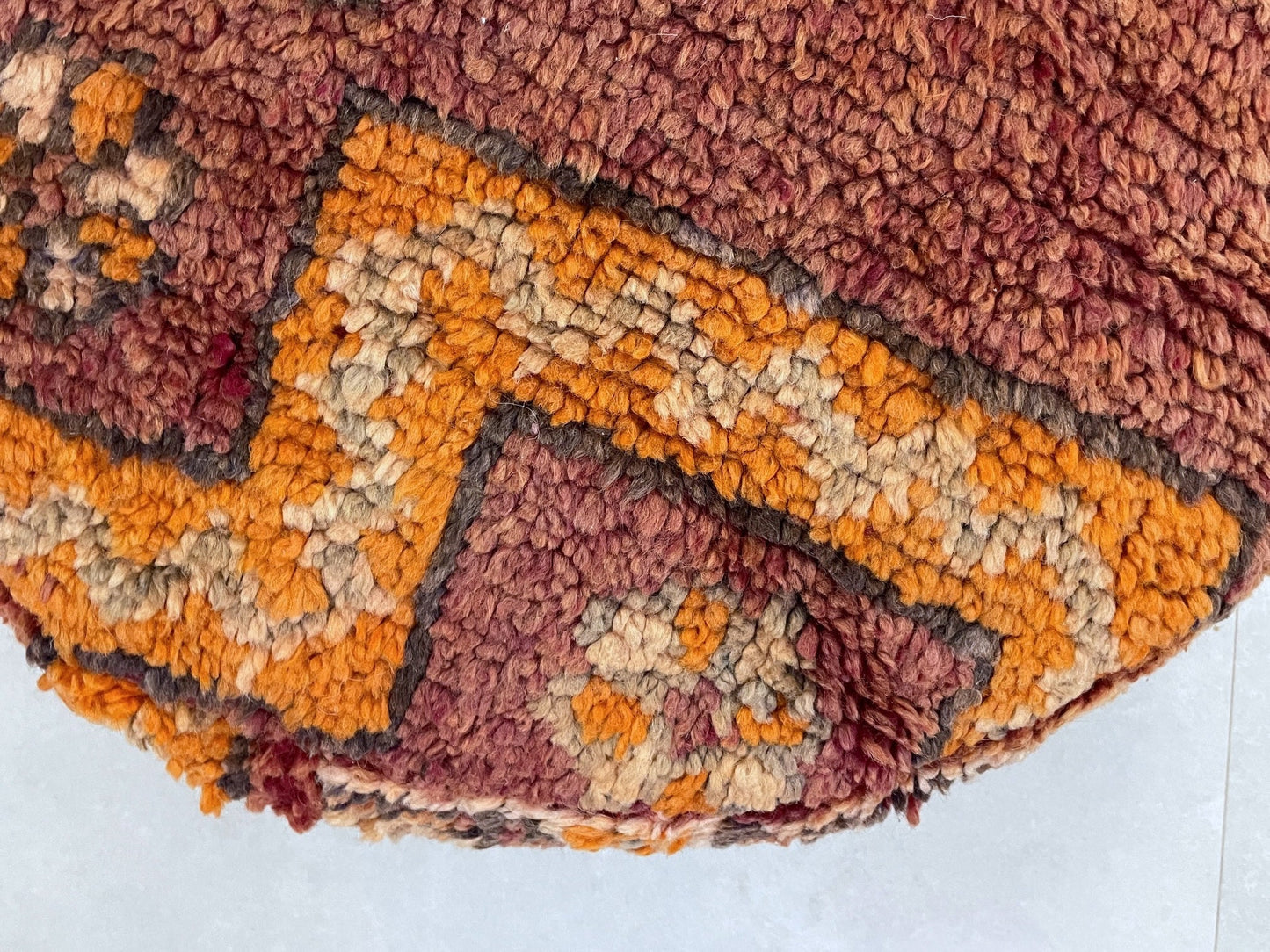 Round moroccan pouf cover - R66