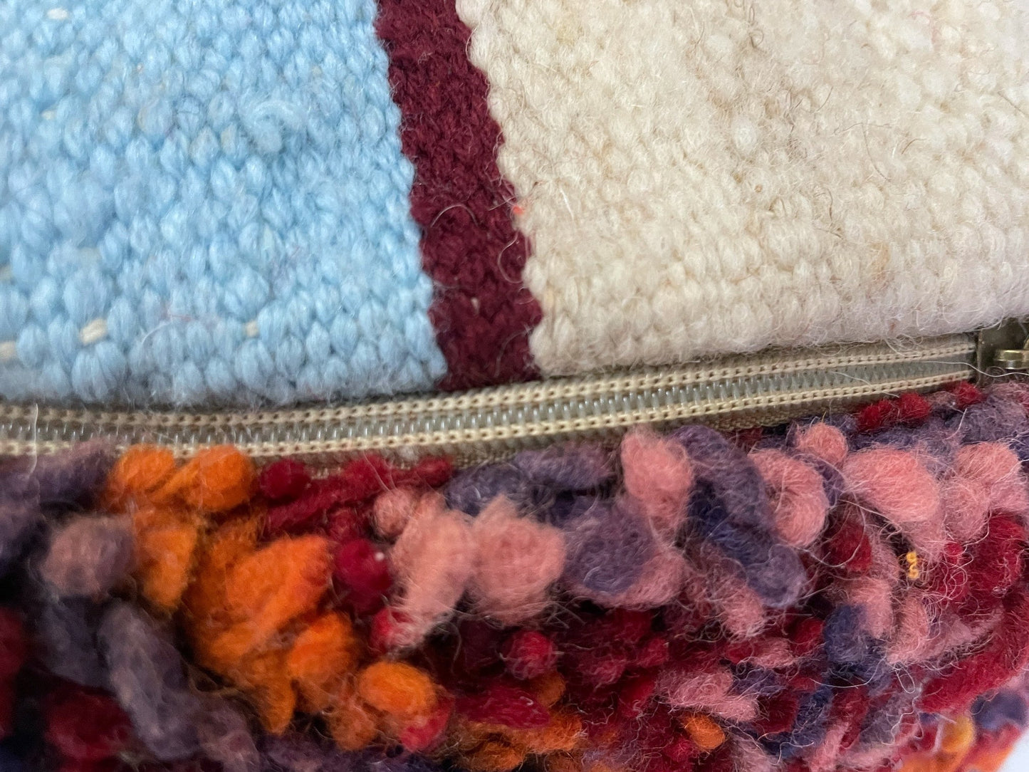 Round moroccan pouf cover - S57