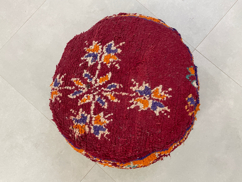 Round moroccan pouf cover - R67