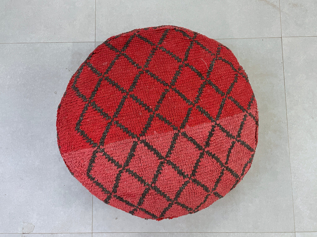 Round moroccan pouf cover - R51
