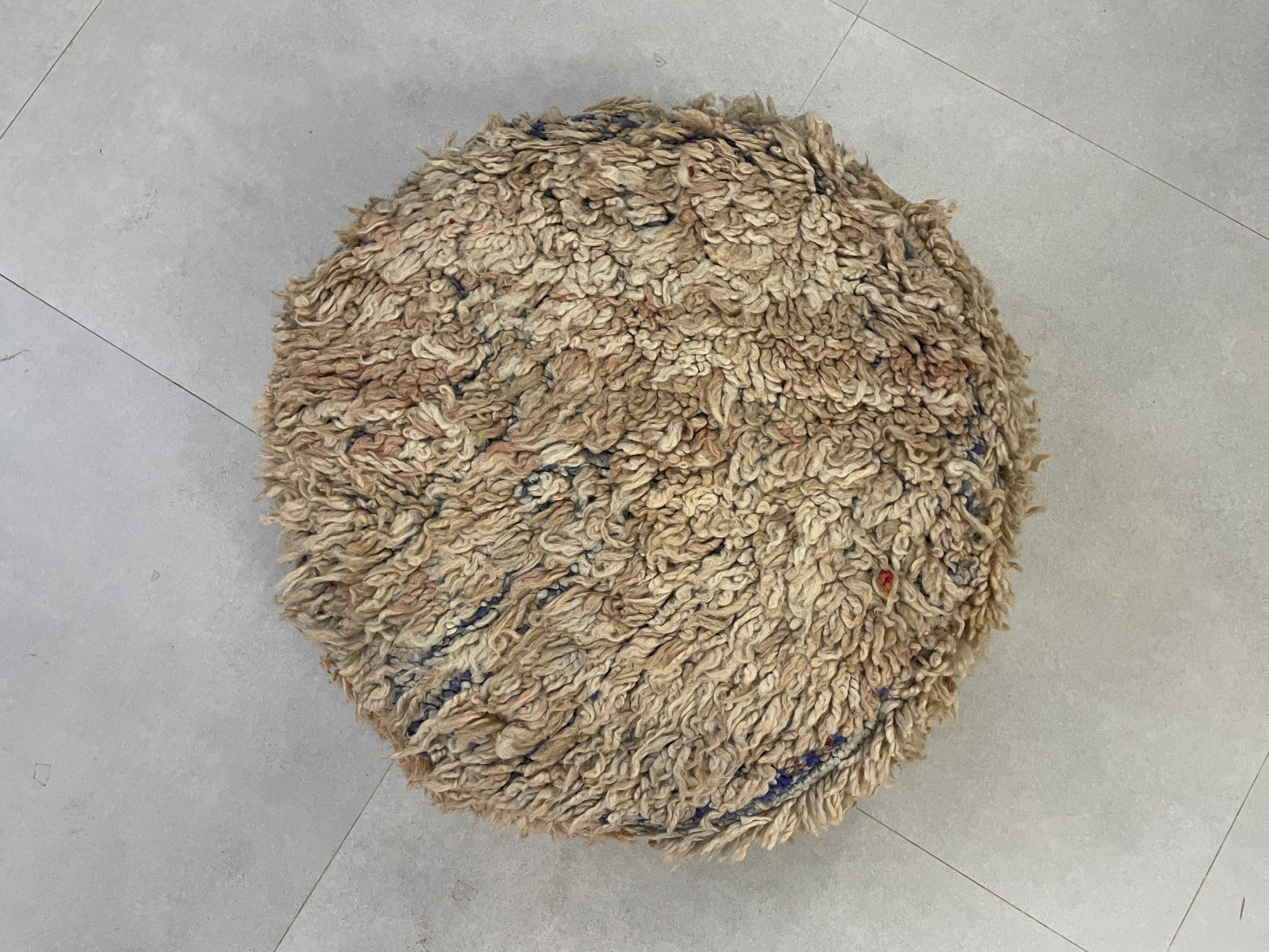 Round moroccan pouf cover - R6