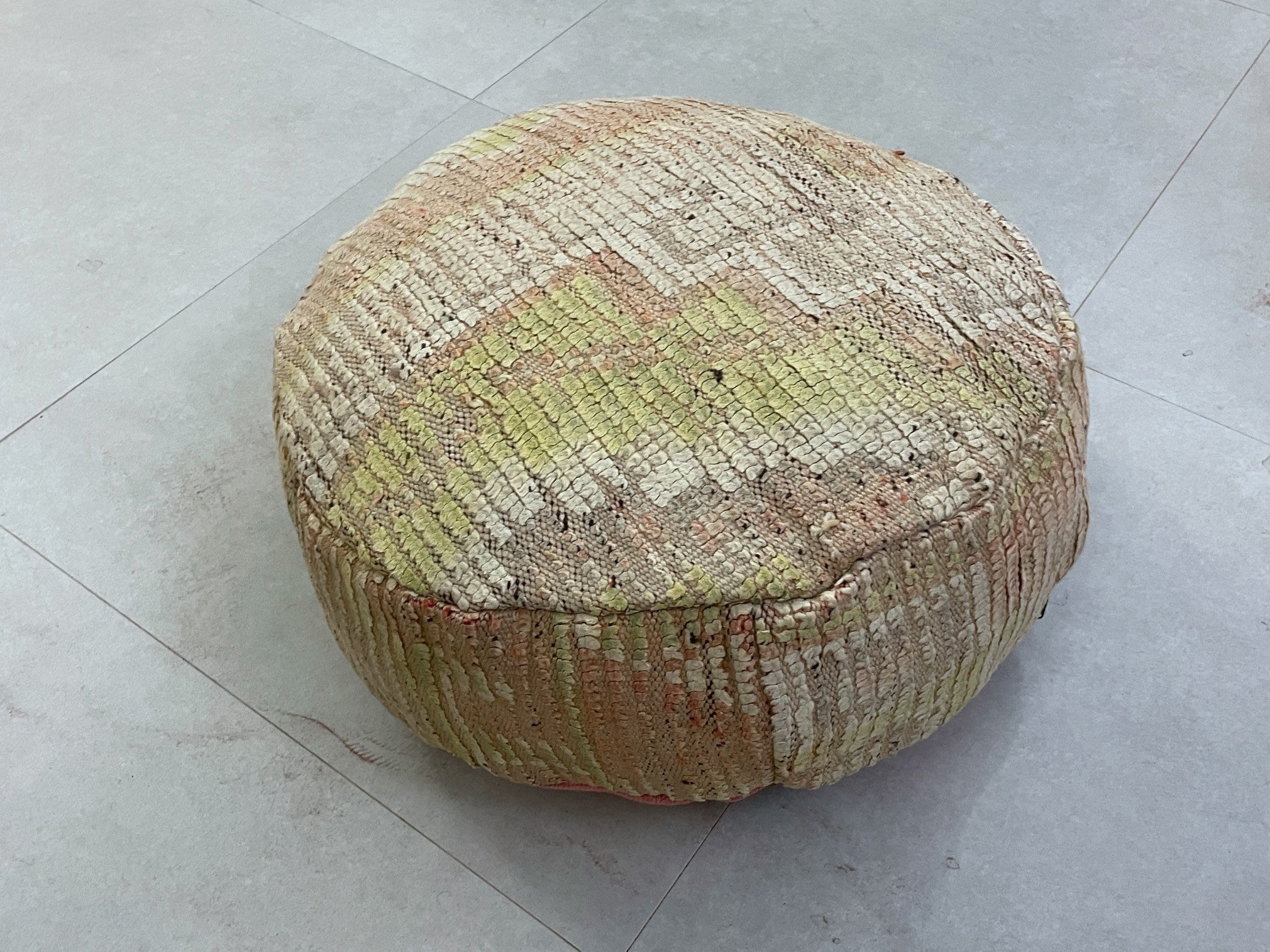 Round moroccan pouf cover - S8