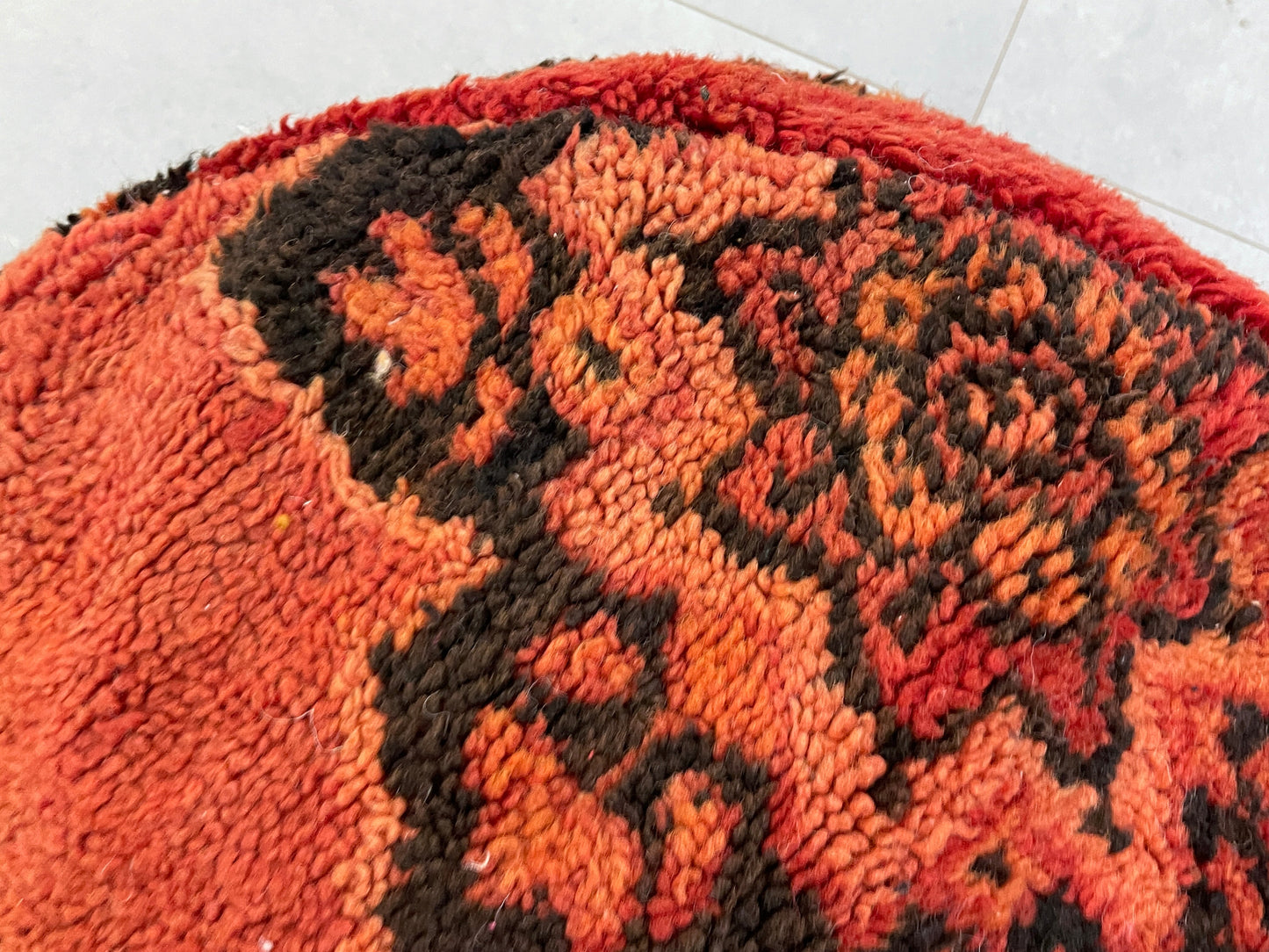 Round moroccan pouf cover - S64