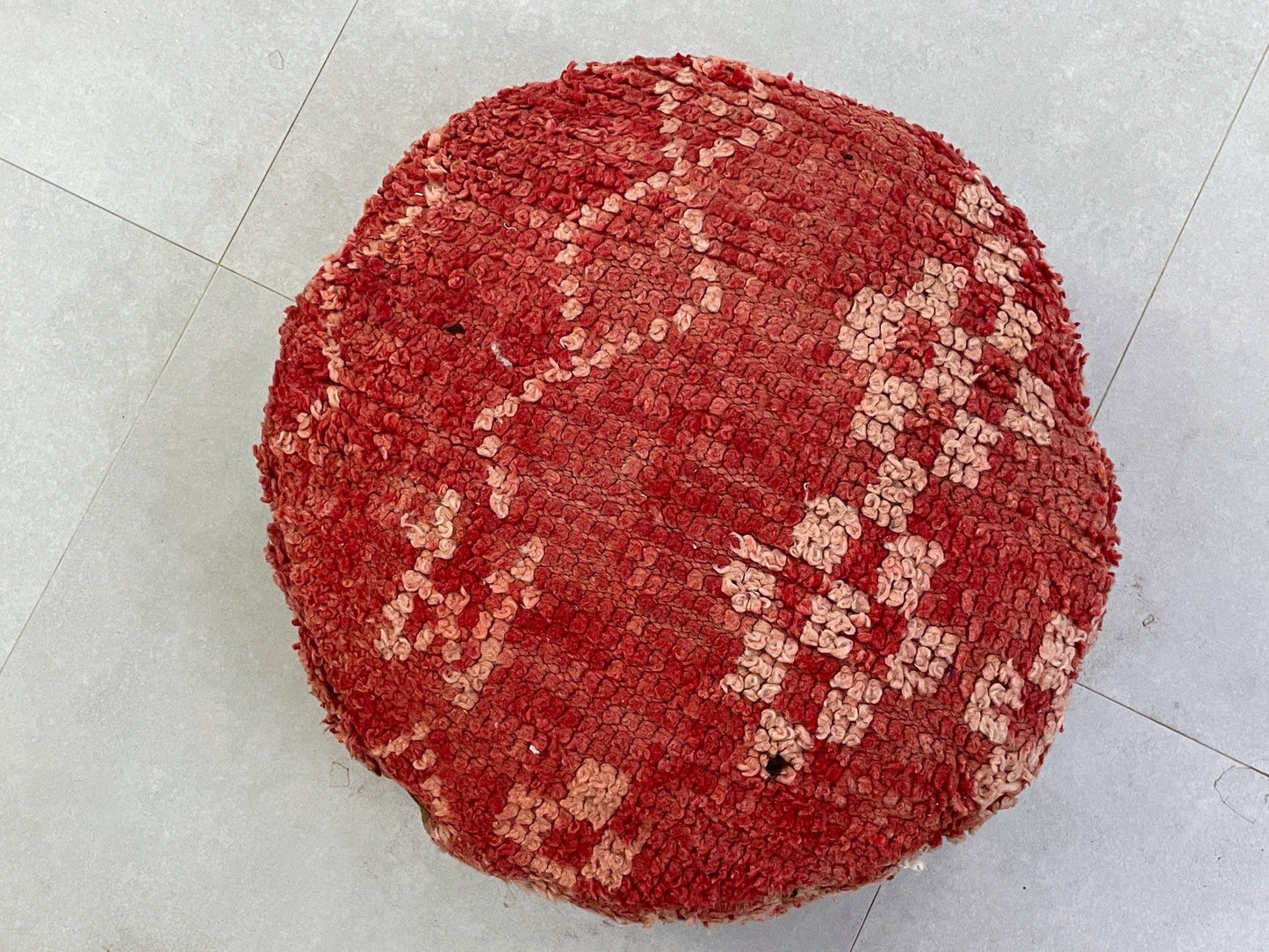Round moroccan pouf cover - T35