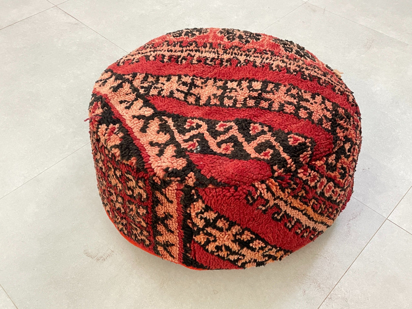 Round moroccan pouf cover - S65