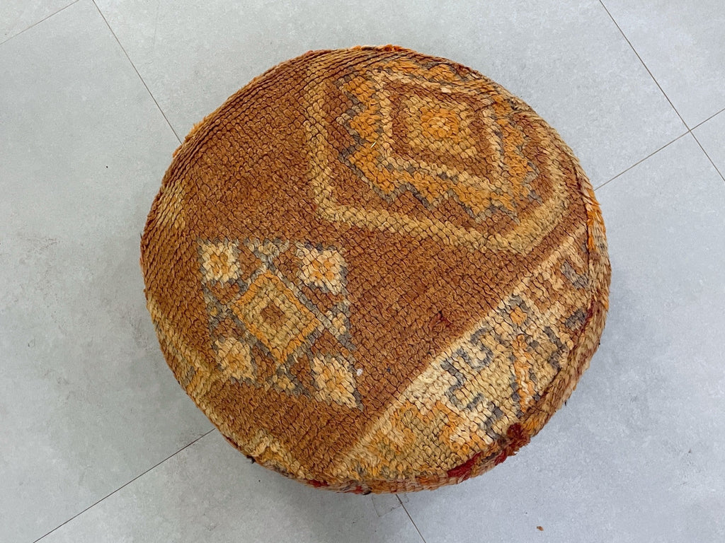 Round moroccan pouf cover - S42