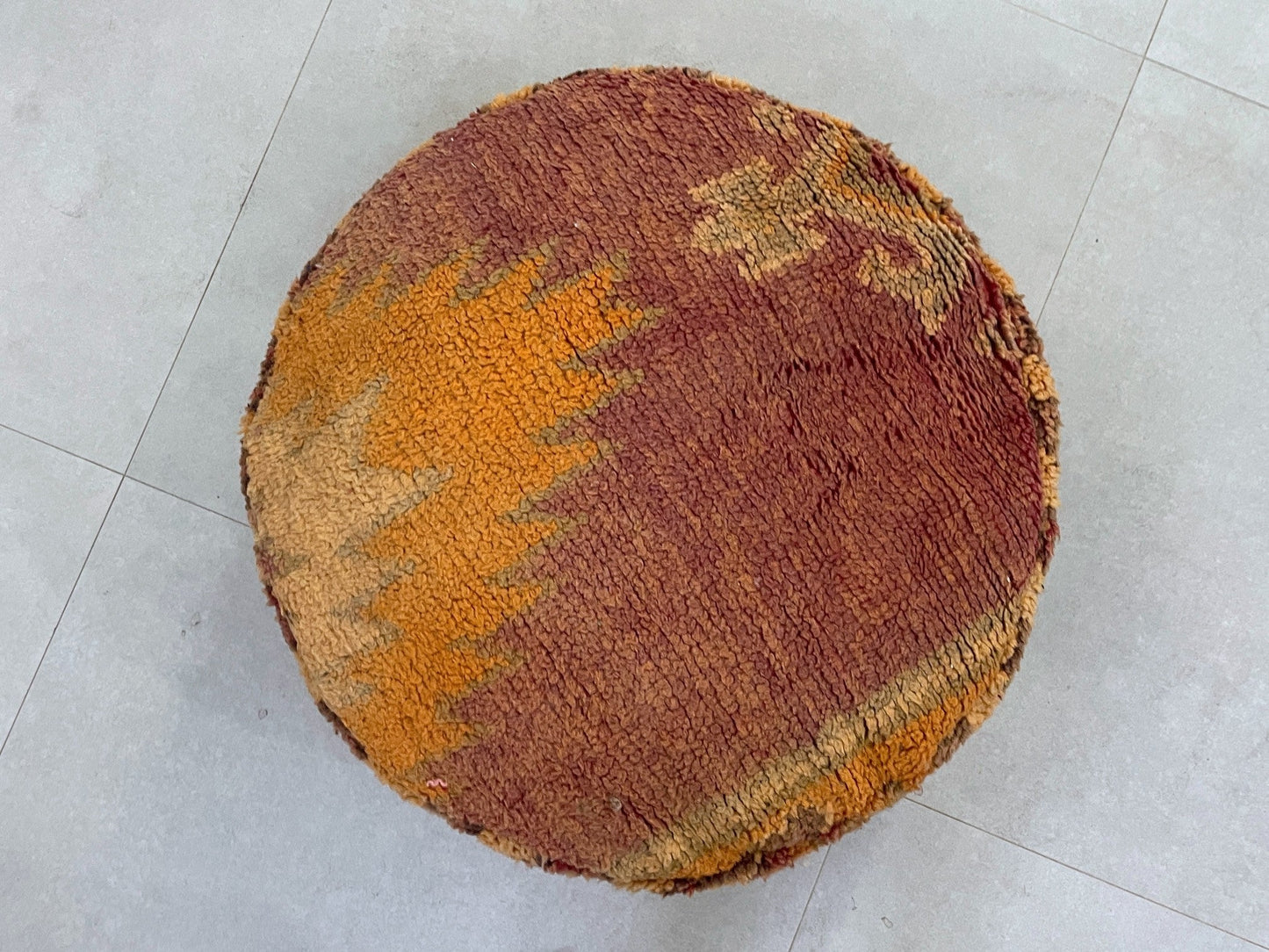 Round moroccan pouf cover - S31