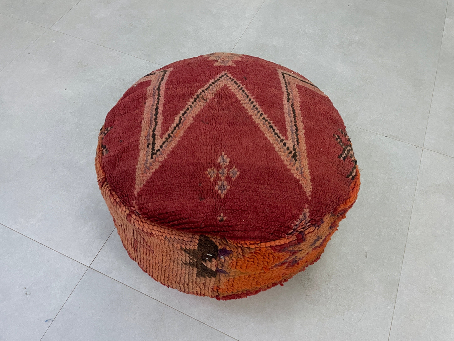 Round moroccan pouf cover - R13