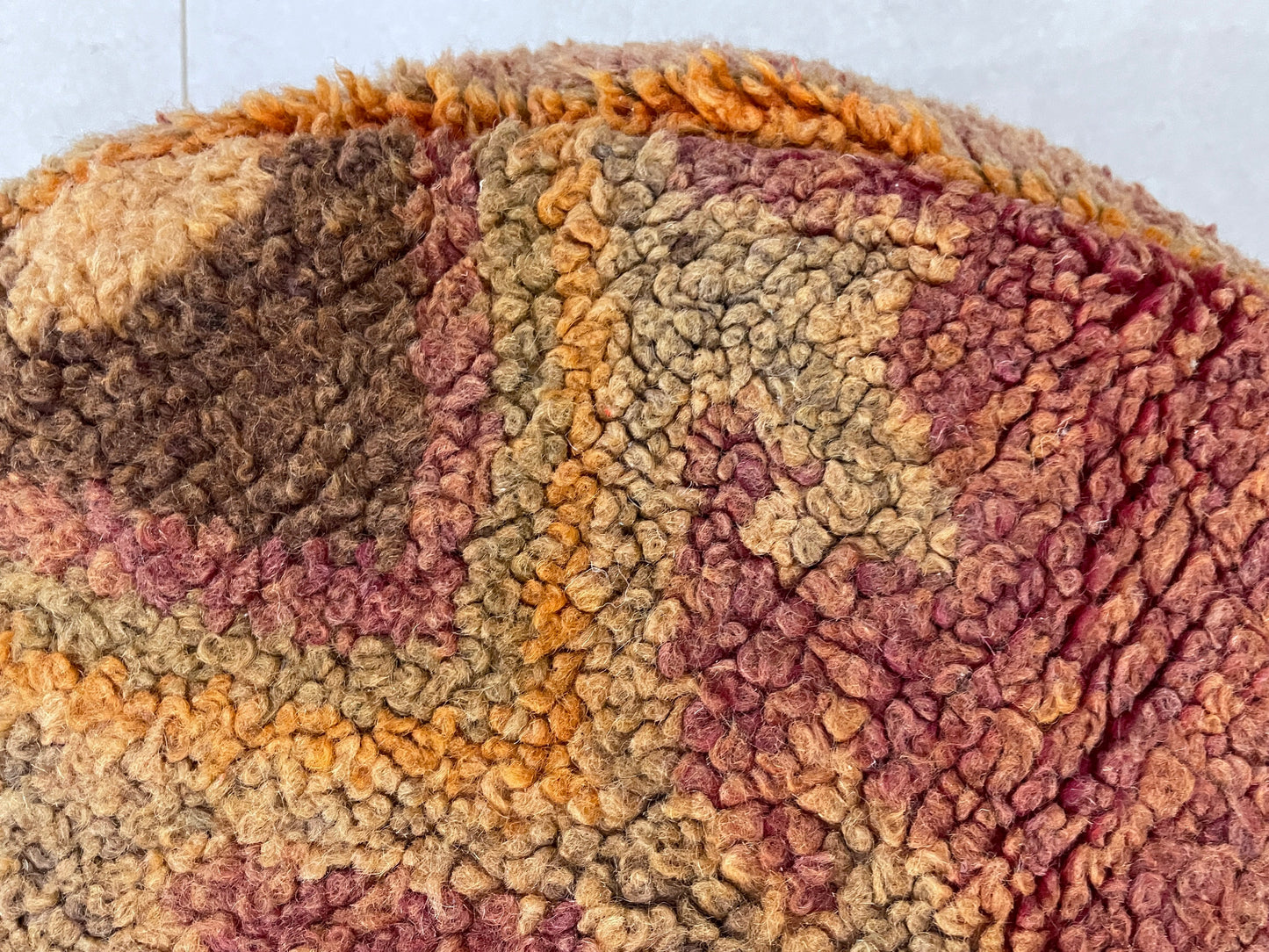 Round moroccan pouf cover - R8