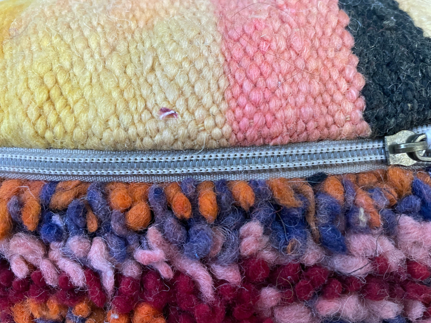 Round moroccan pouf cover - T22