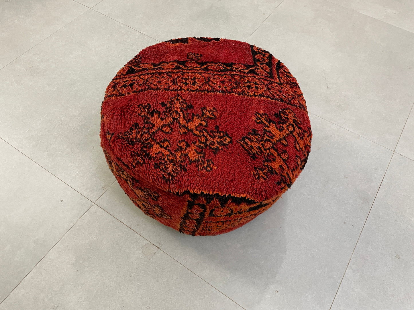 Round moroccan pouf cover - S26