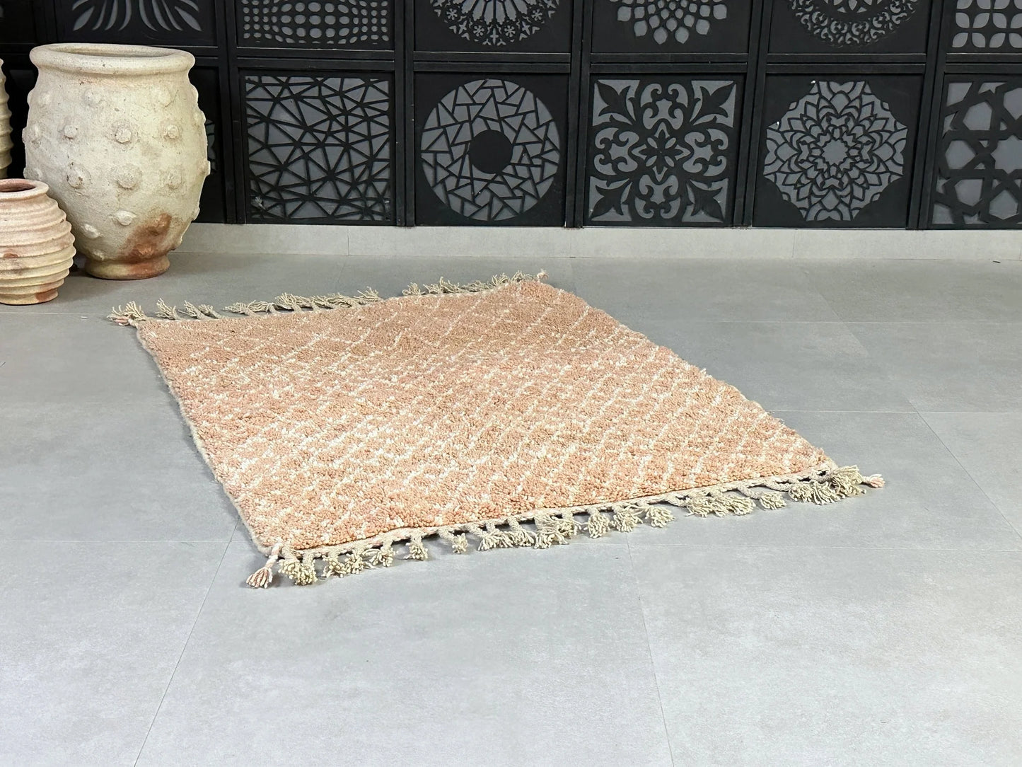 Moroccan Beni ourain rug 4x5 - L3