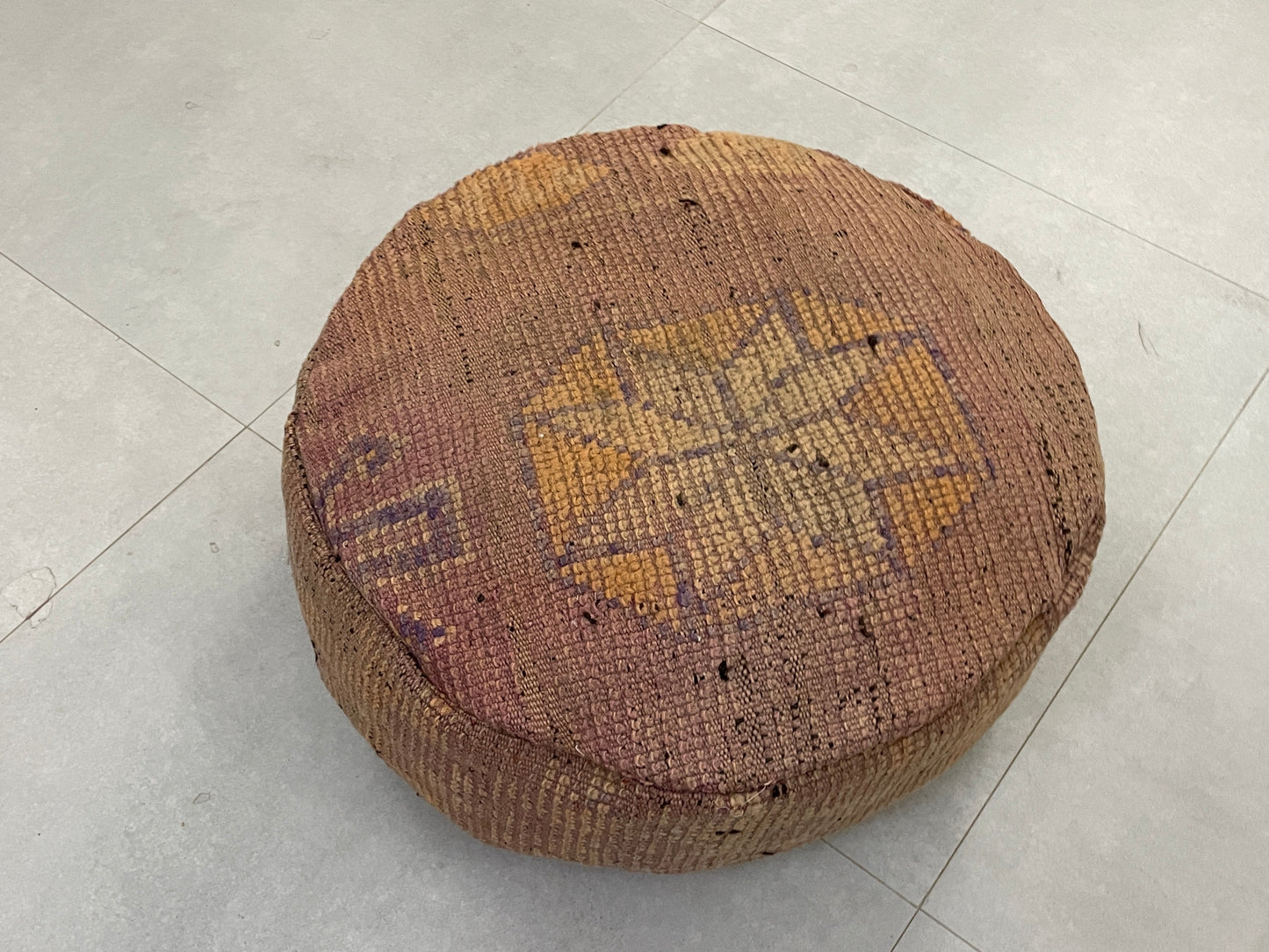Round moroccan pouf cover - T45