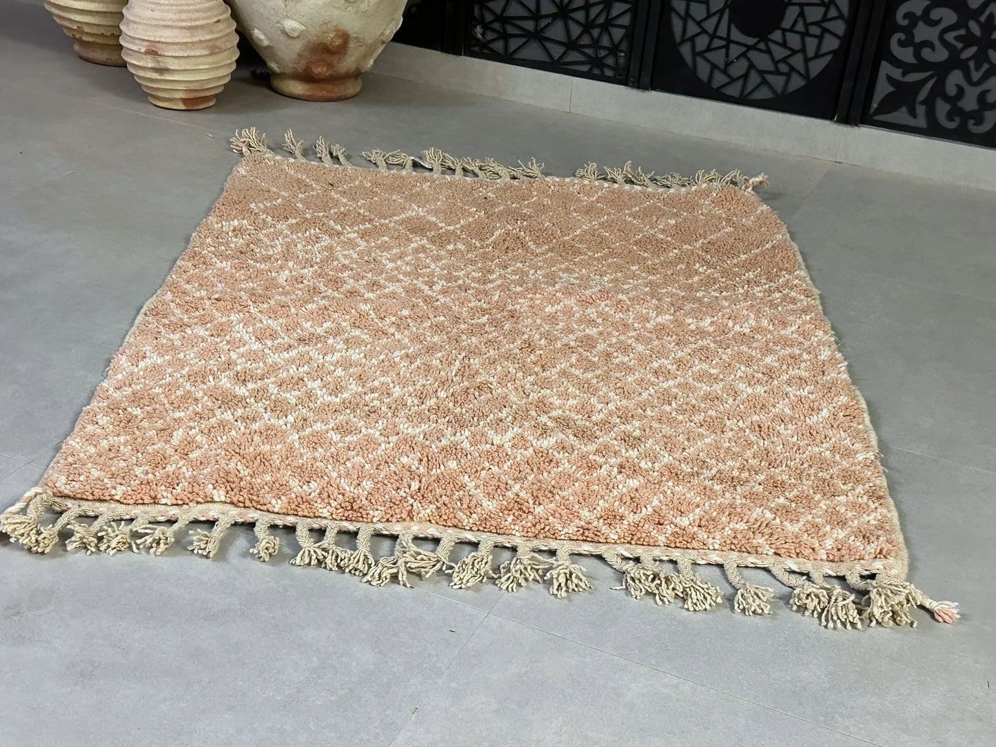 Moroccan Beni ourain rug 4x5 - L3