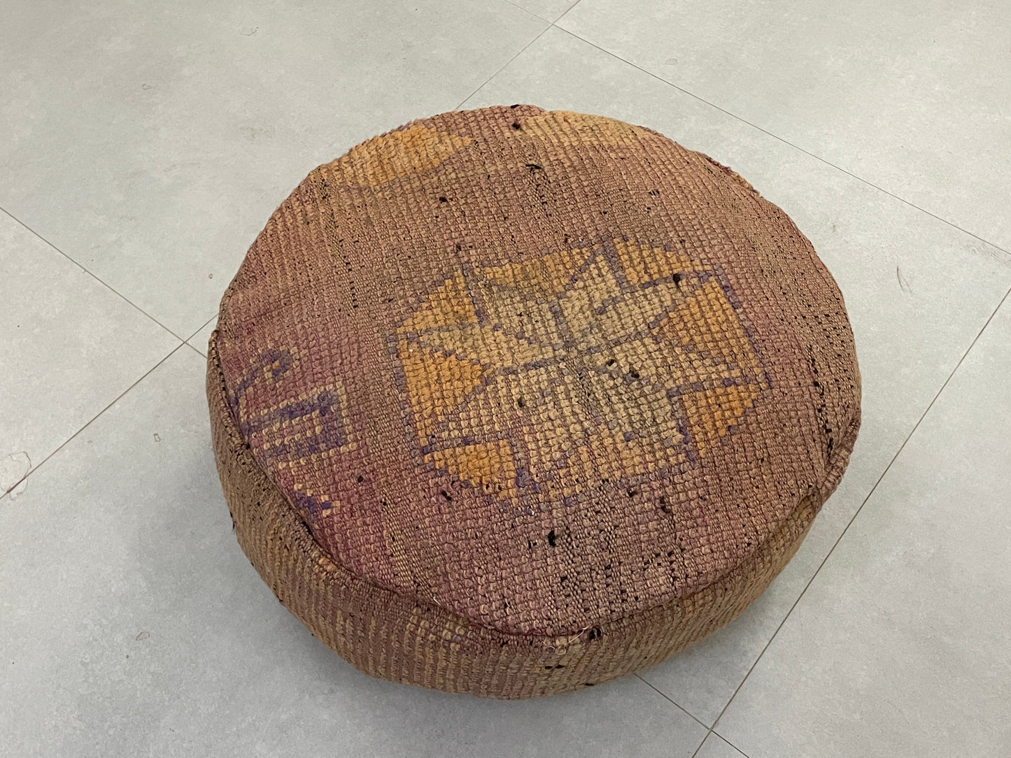 Round moroccan pouf cover - T45