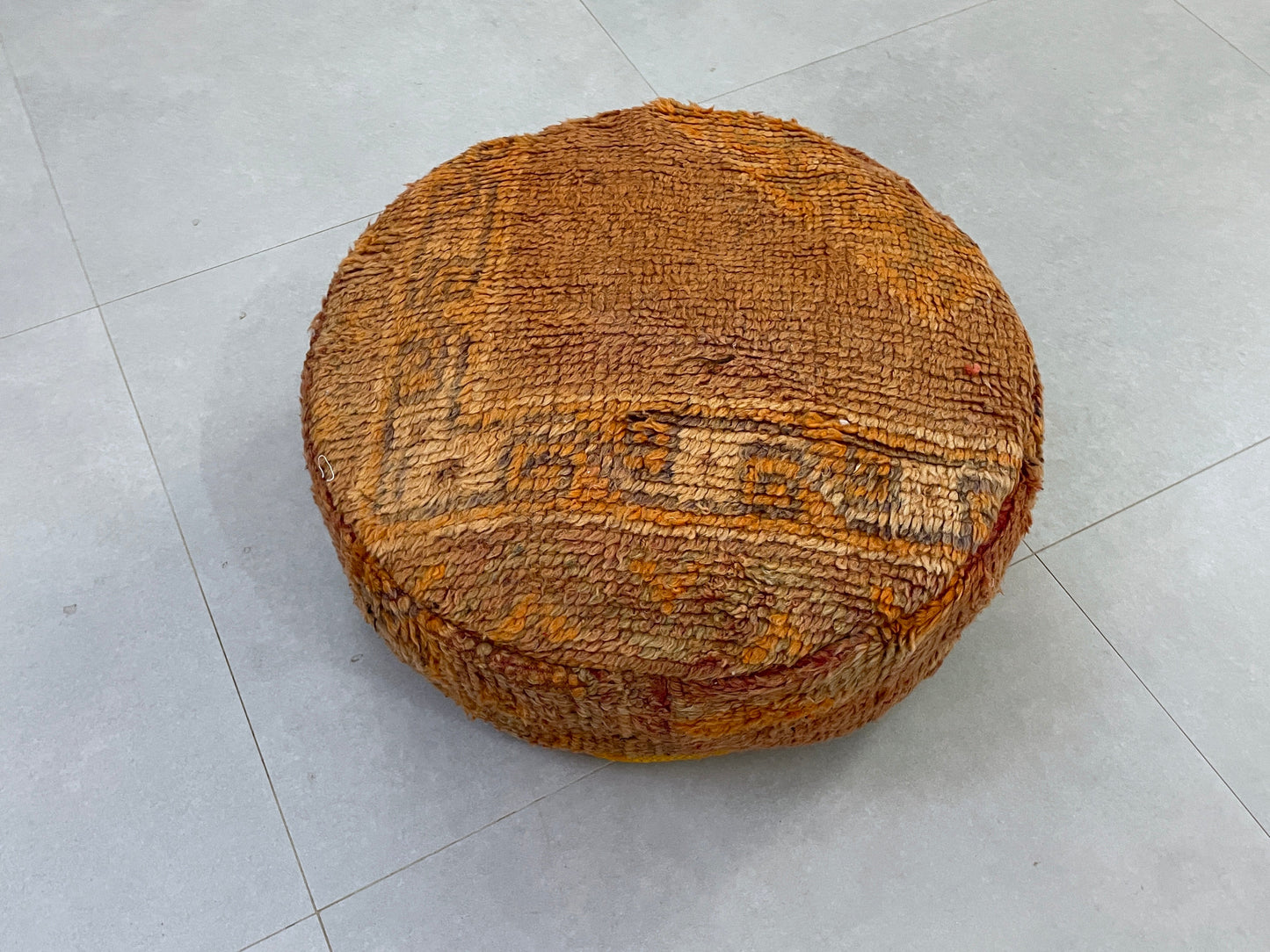 Round moroccan pouf cover - R52