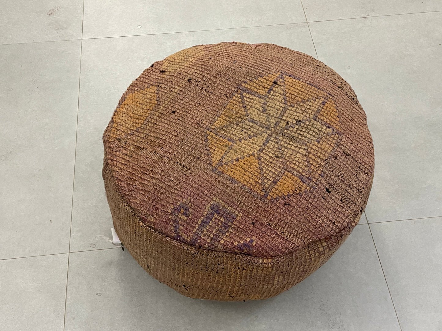 Round moroccan pouf cover - T45