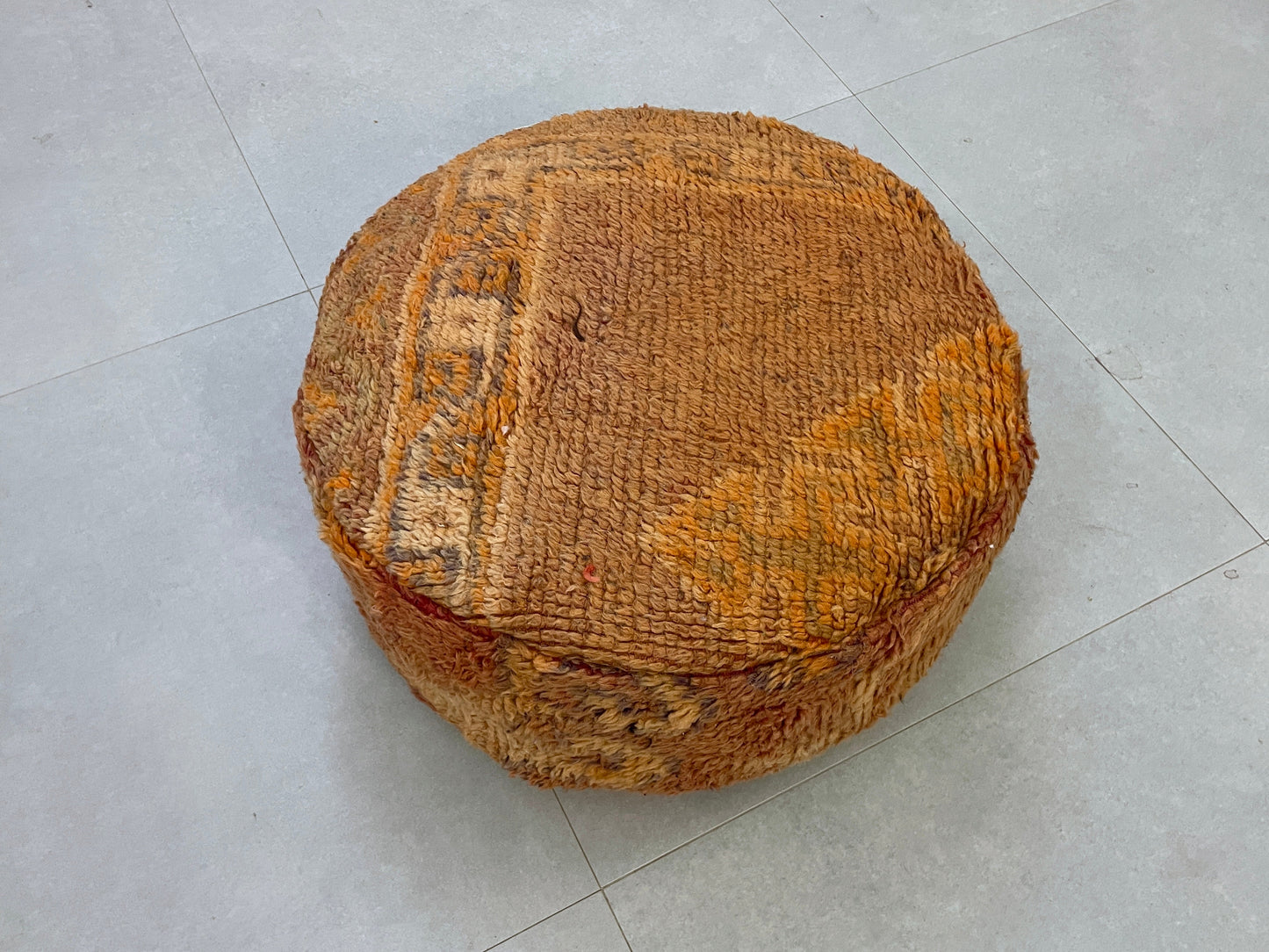 Round moroccan pouf cover - R52