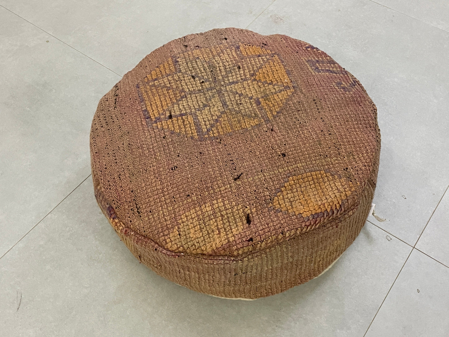 Round moroccan pouf cover - T45