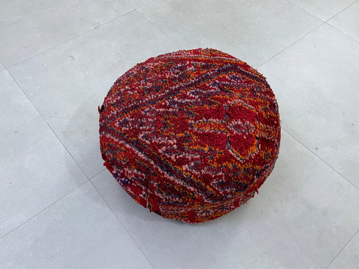 Round moroccan pouf cover - T22