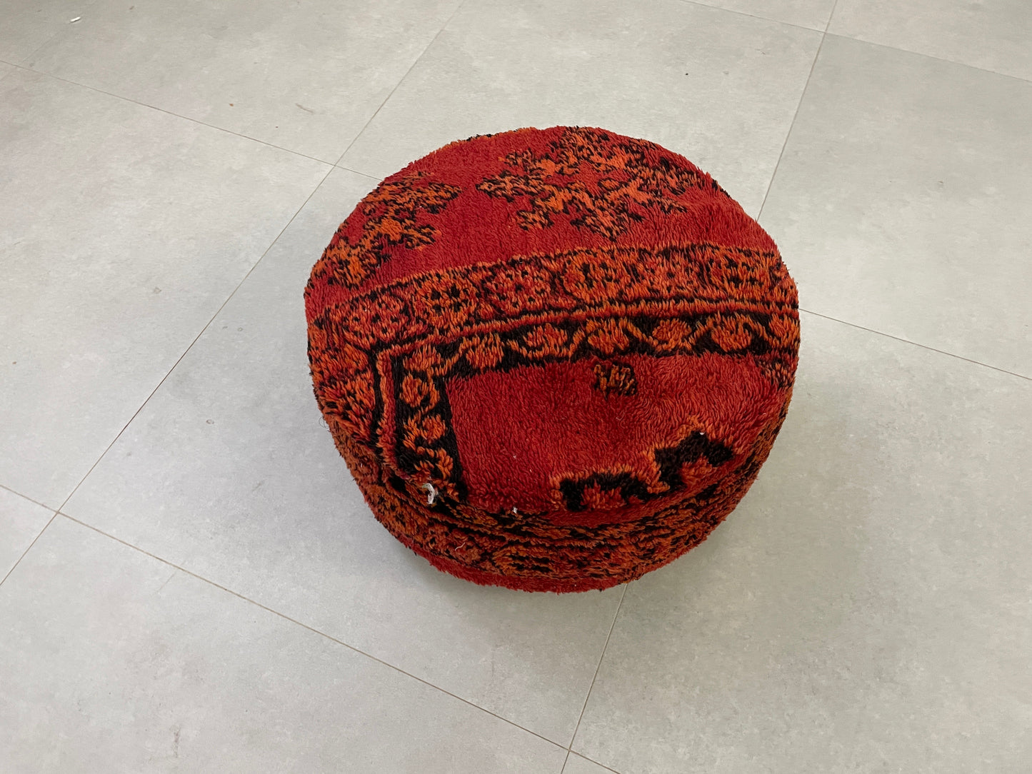 Round moroccan pouf cover - S26