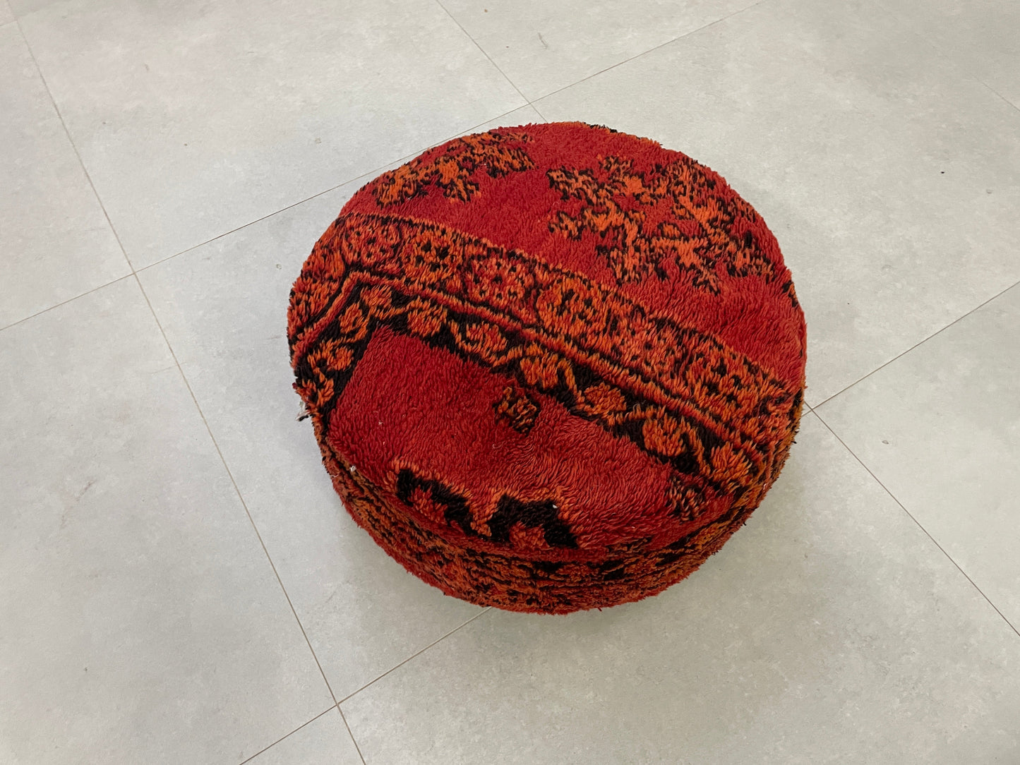 Round moroccan pouf cover - S26