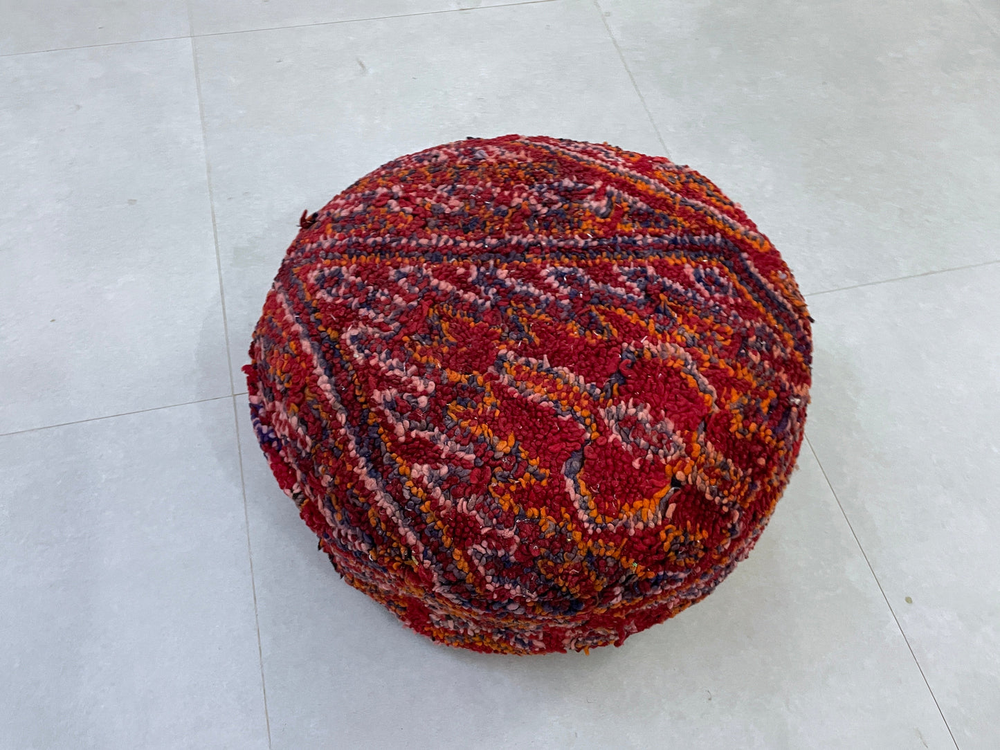 Round moroccan pouf cover - T22
